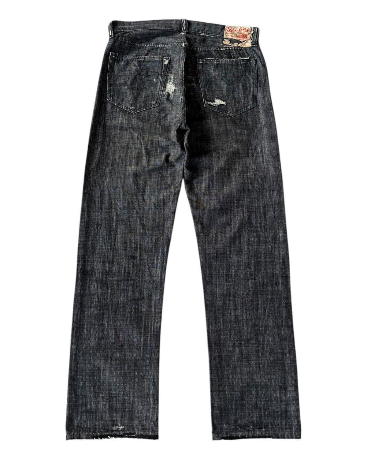 Sugar Cane 🔥VINTAGE SUGAR CANE TOYO ENTERPRISE Distressed Denim Jeans Size US 32 / EU 48 - 8 Thumbnail