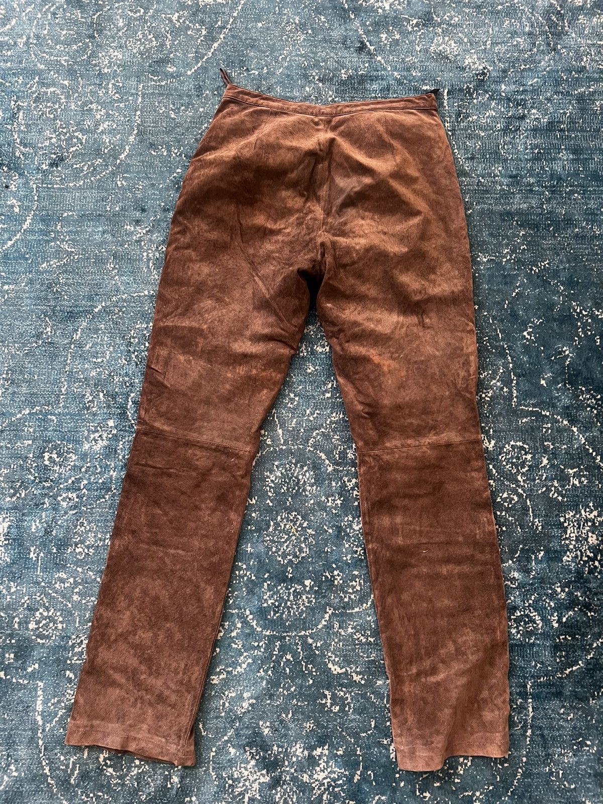 Vintage Pig Suede Skinnies Size US 29 - 6 Thumbnail