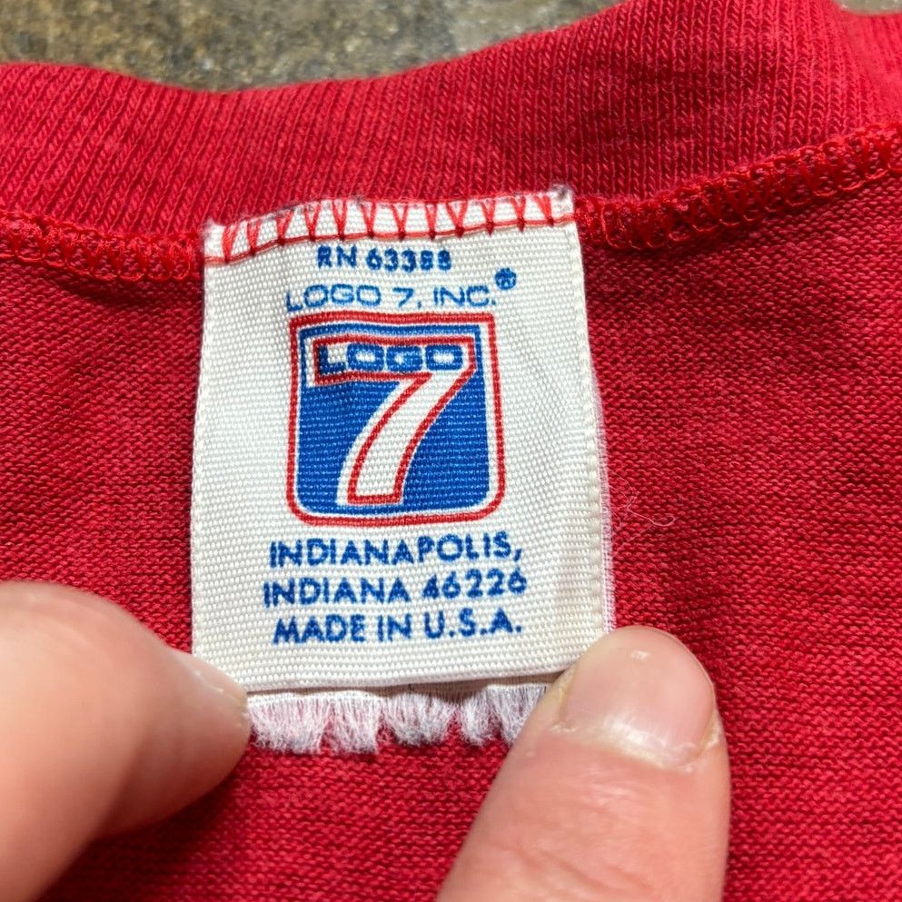 Logo 7 × Vintage Vintage 80s Wapak Redskins High School Single Stitch Shirt M Size US M / EU 48-50 / 2 - 6 Thumbnail