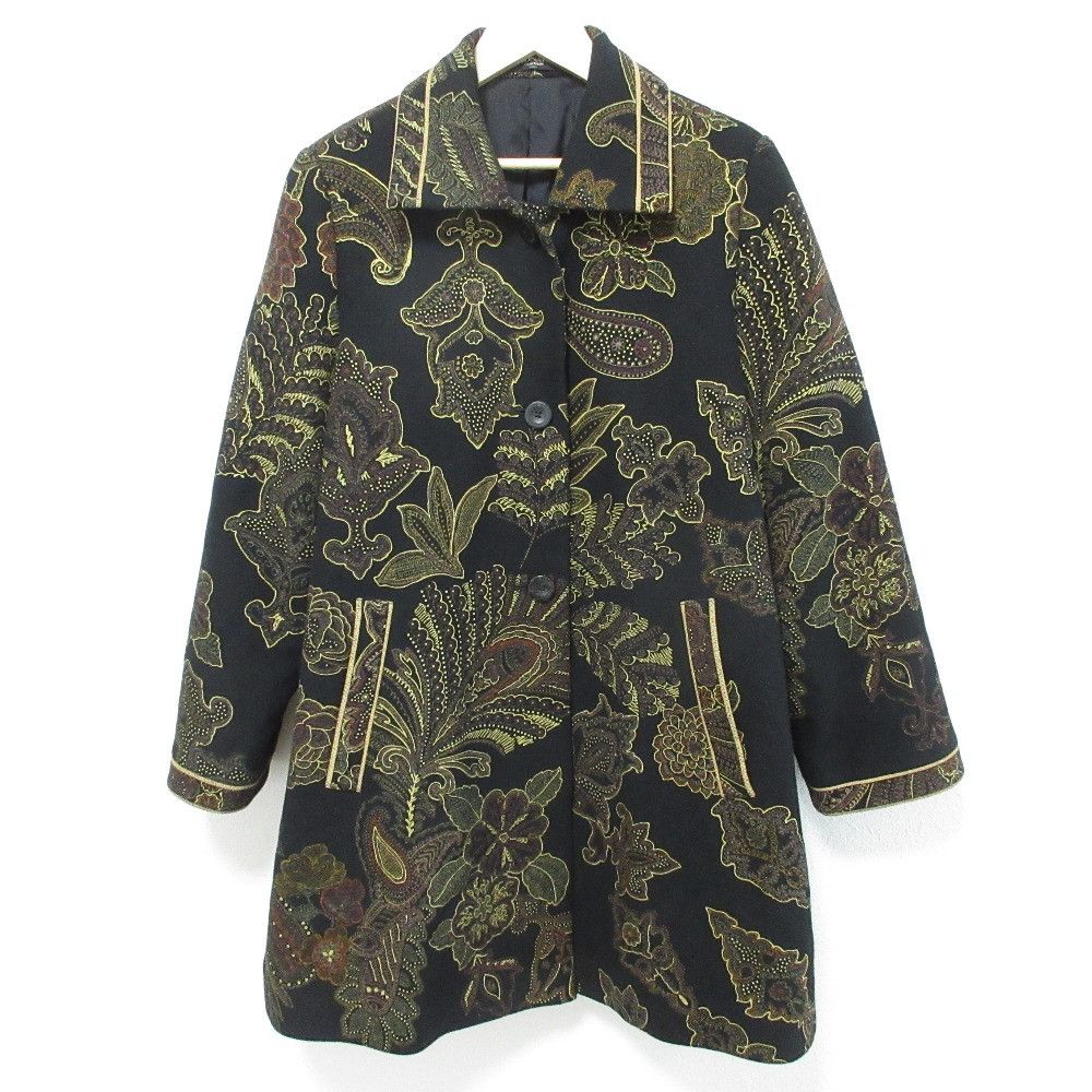 Other Other LEONARD Baroque Paisley Cashmere Blend Coat Others Outerwear DUTY FREE for USA Size ONE SIZE - 1 Thumbnail