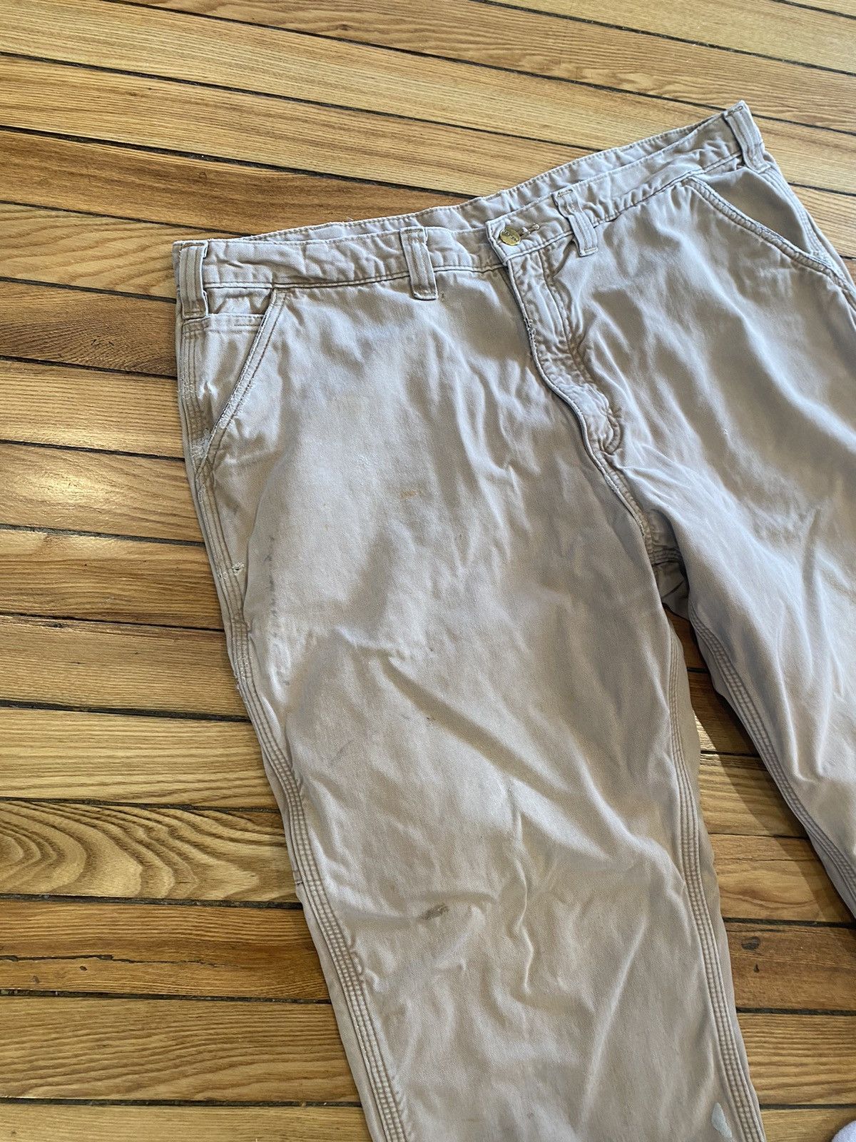 Carhartt Carhartt blanket lined distressed work pants 40-32 Size US 40 / EU 56 - 7 Thumbnail