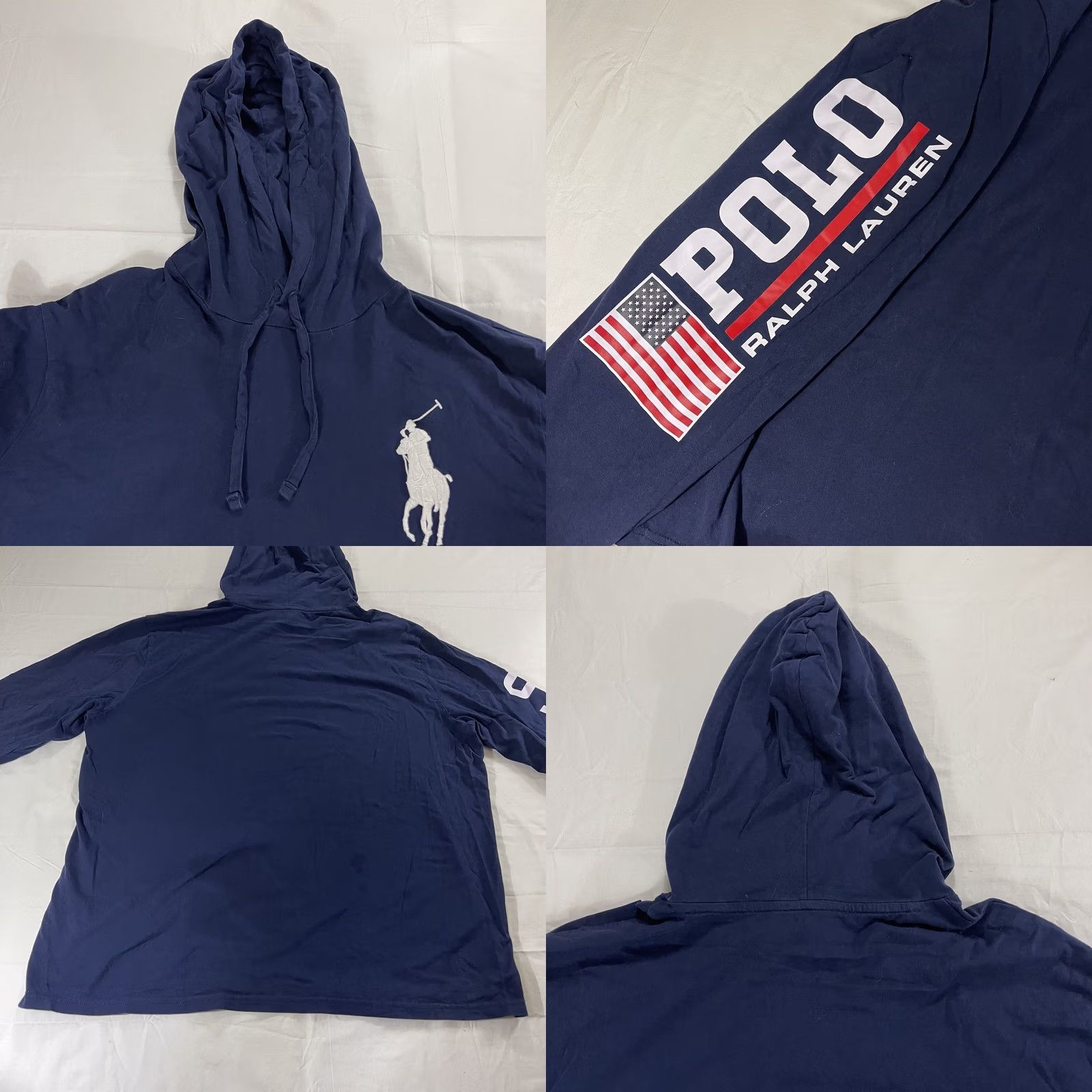 Polo Ralph Lauren Polo Ralph Lauren Hoodie Shirt XL Men Blue Logo Pony L/S Pullover Hooded Size US XL / EU 56 / 4 - 10 Thumbnail