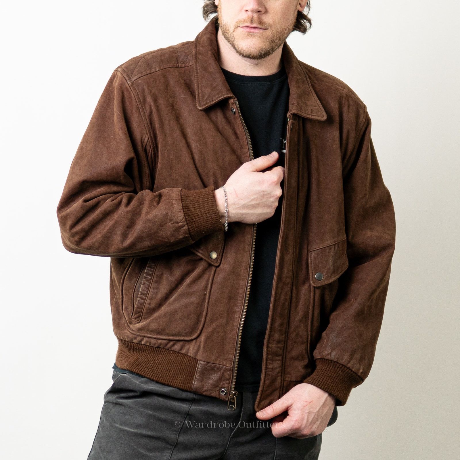 Vintage Vintage 90s Brown Leather Western Jacket - L Size US L / EU 52-54 / 3 - 5 Thumbnail