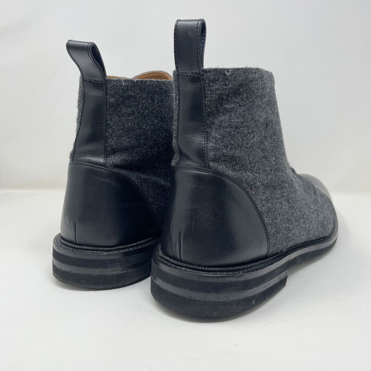 TAFT Taft Jack Boots Size 48 Gray Wool Black Leather Size US 15 / EU 48 - 5 Thumbnail