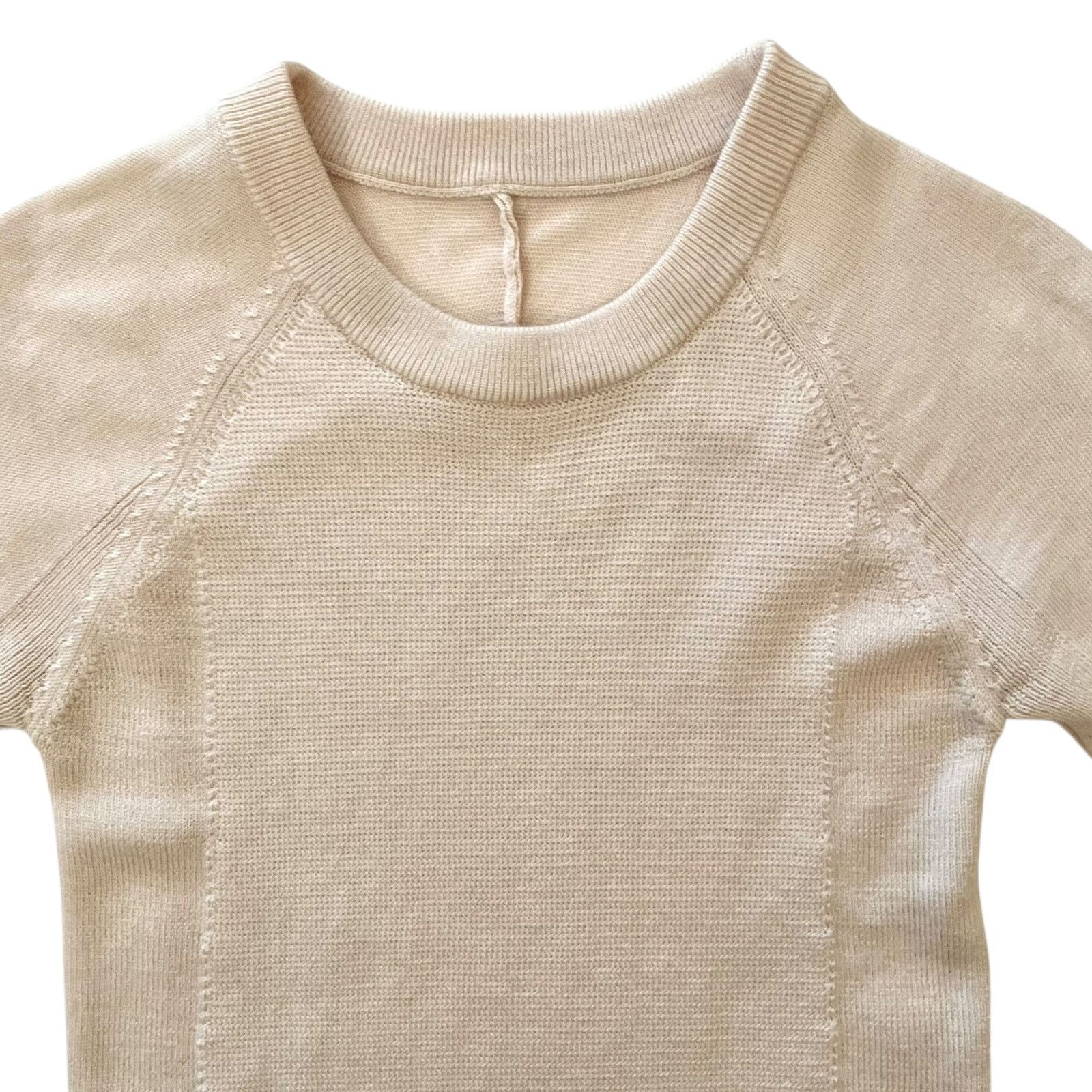 Lululemon Lululemon Sit In Lotus Sweater Cream Pink MerinoWool Sweater Size XS / US 0-2 / IT 36-38 - 6 Thumbnail