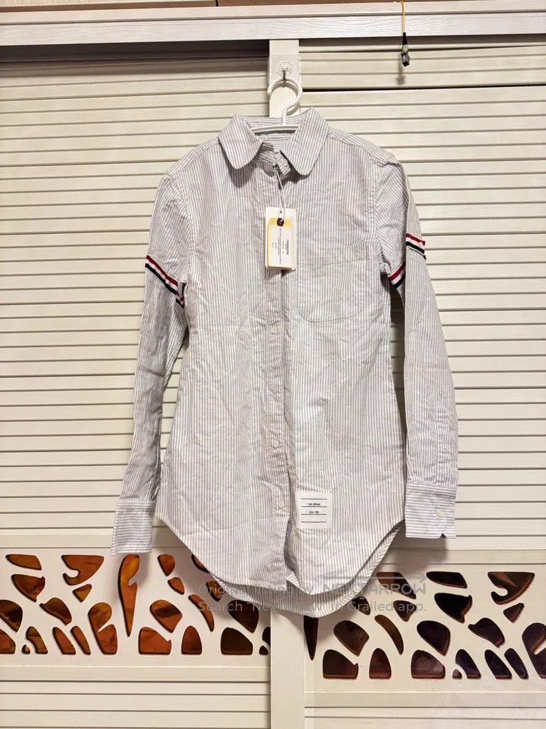 Thom Browne Thom Browne Narrow Striped Shirt Size US XS / EU 42 / 0 - 1 Thumbnail