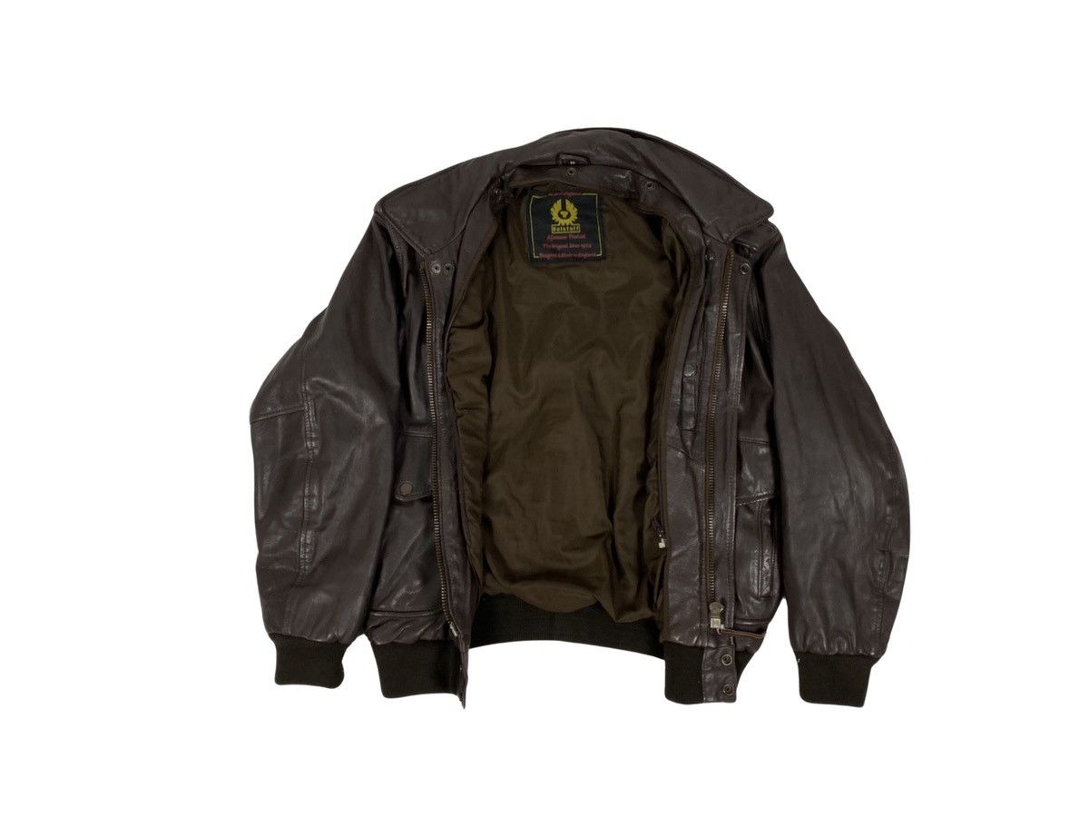 Belstaff × Vintage Vintage Belstaff Leather Bomber Jacket Size US M / EU 48-50 / 2 - 5 Thumbnail