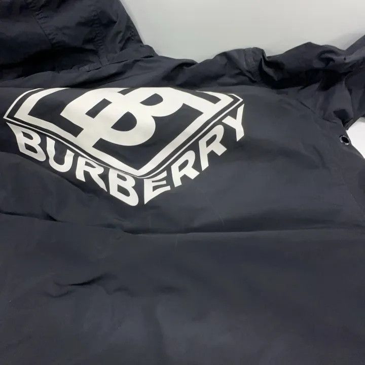 Burberry Burberry Burberry SS23 Black Logo Print Hooded Jacket-2507 Size US L / EU 52-54 / 3 - 8 Thumbnail