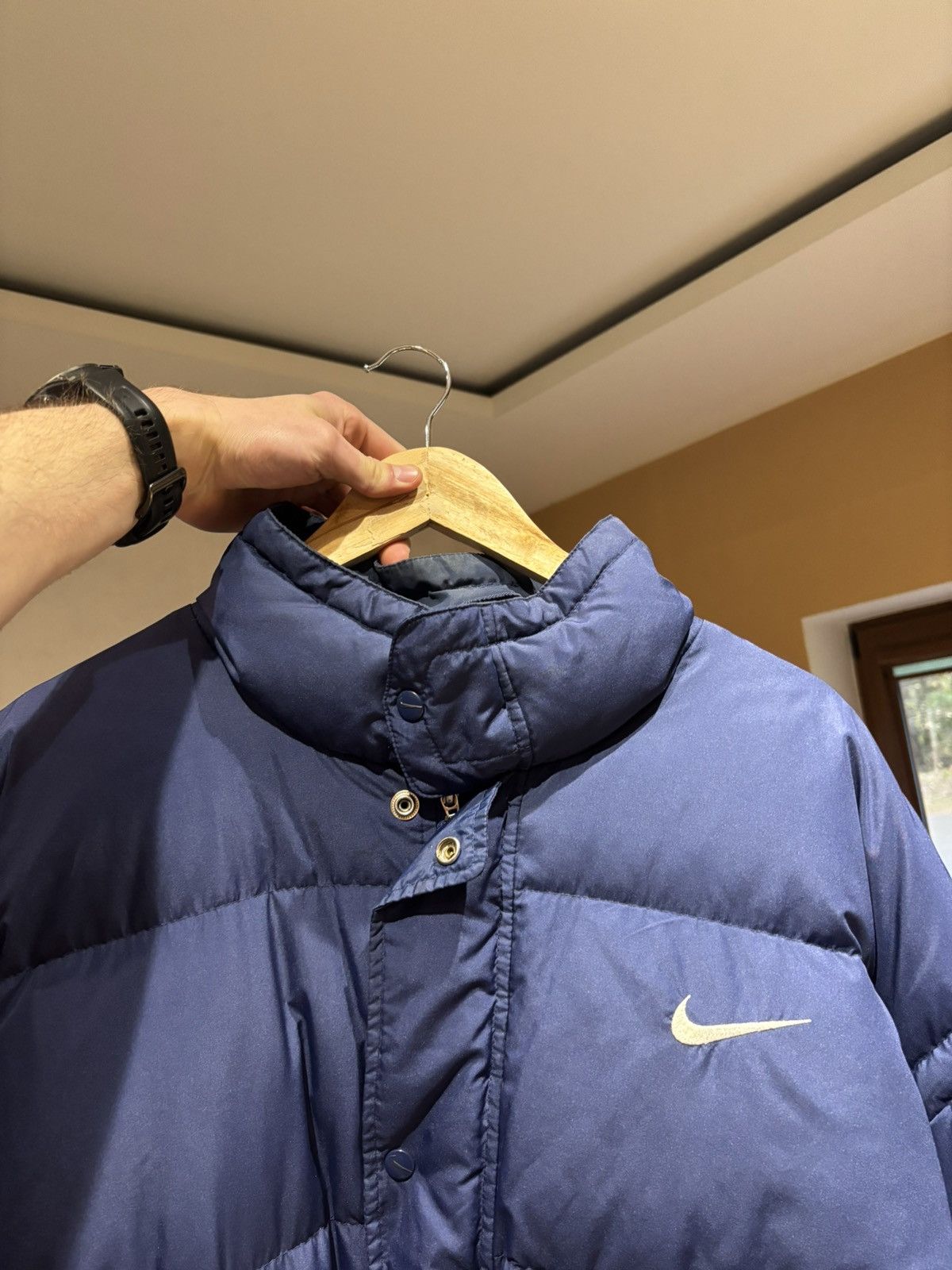 Nike Vintage Nike Swoosh Puffer Jacket Size US L / EU 52-54 / 3 - 9 Thumbnail