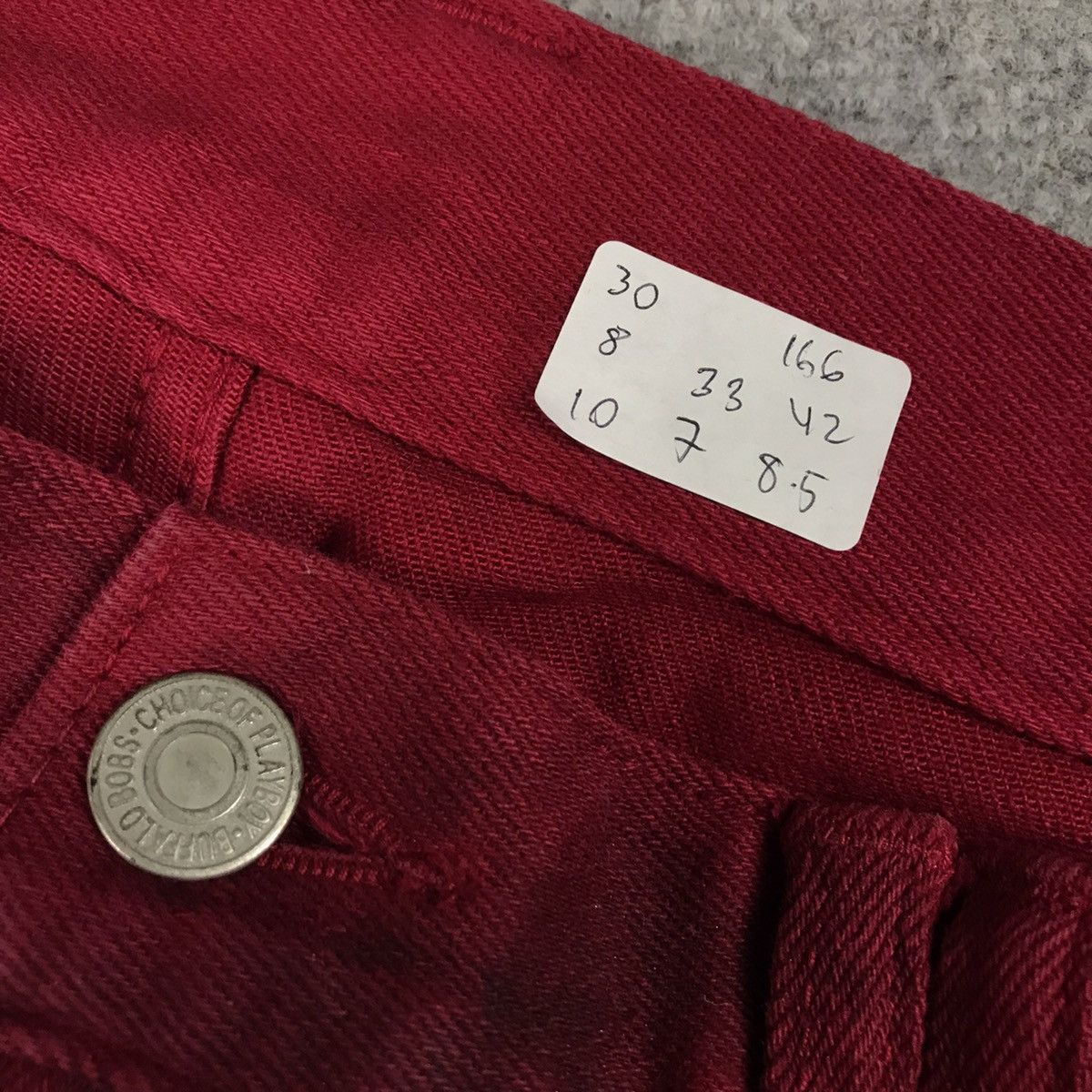 BUFFALO BOBS FLARE JAPANESE PUNK BUFFALO BOBS RED BOOT CUT PANTS Size US 30 / EU 46 - 16 Thumbnail