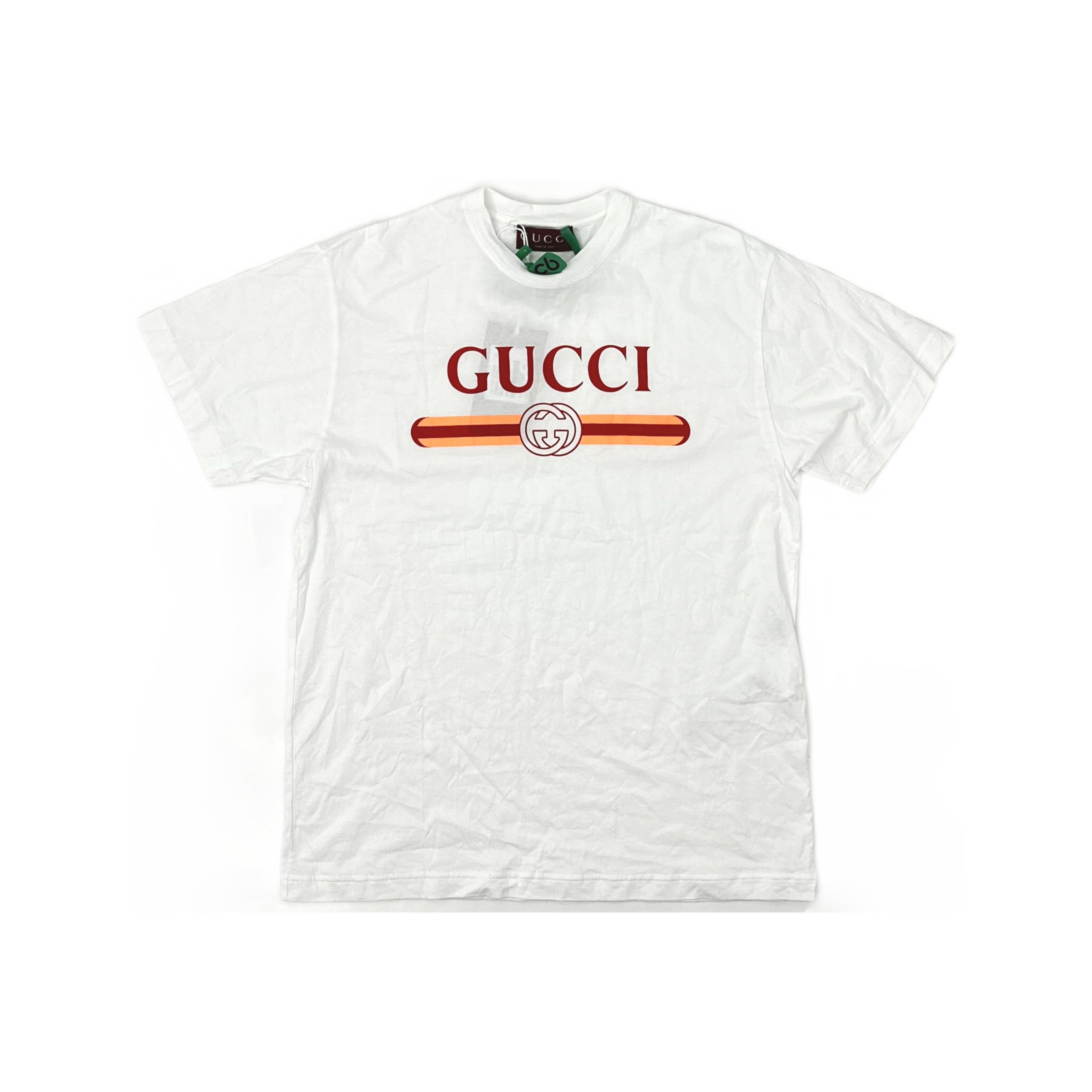 Gucci Gucci Logo Graphic T-Shirt White Size S Size S / US 4 / IT 40 - 1 Thumbnail