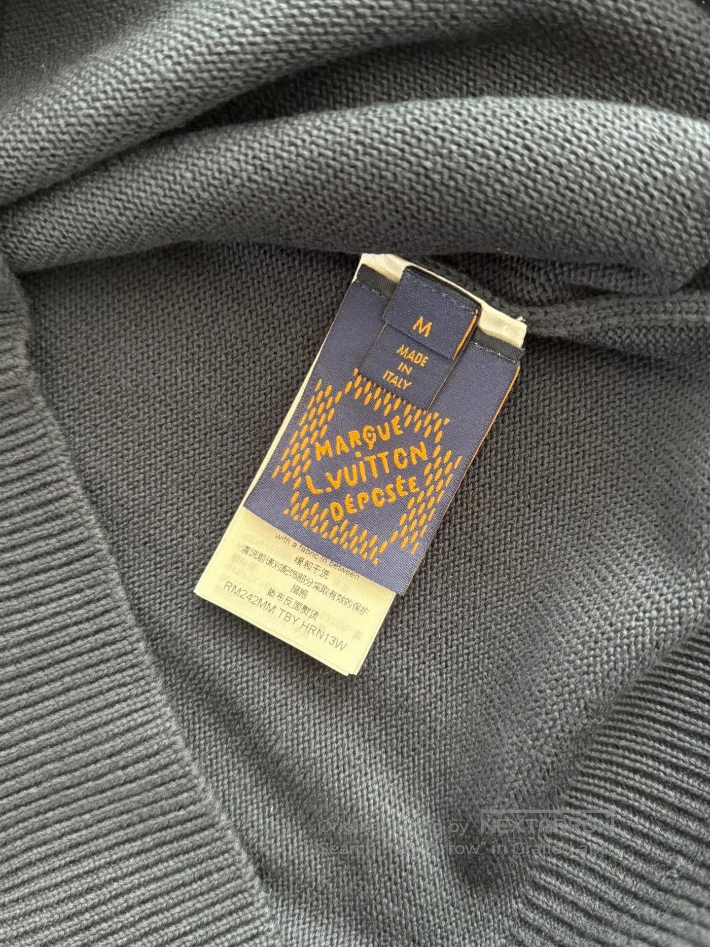 Louis Vuitton SS24 Logo Embroidered Sweater.