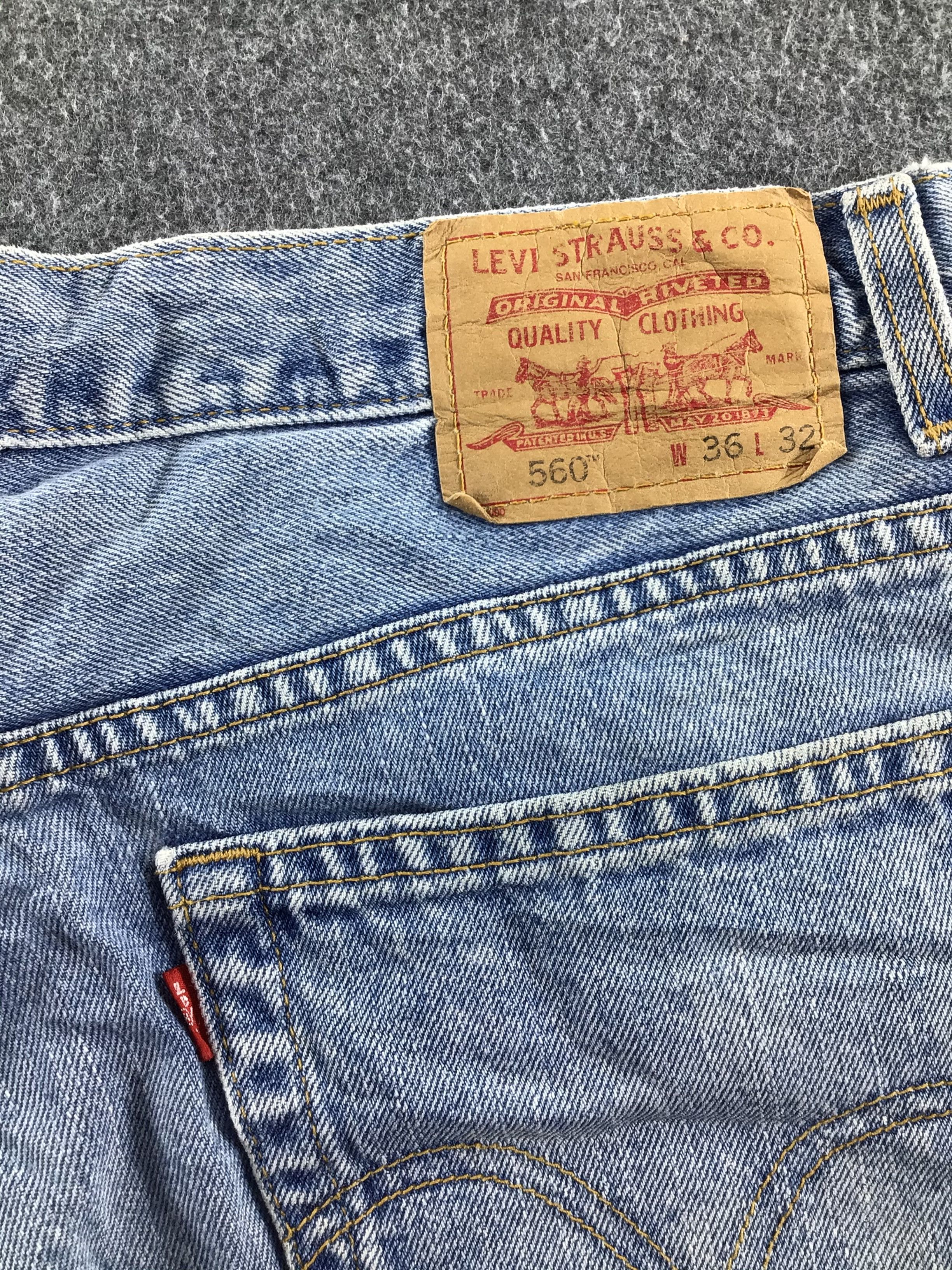 Levi's Vintage Levis 560 Jeans-J646 Size US 36 / EU 52 - 5 Thumbnail