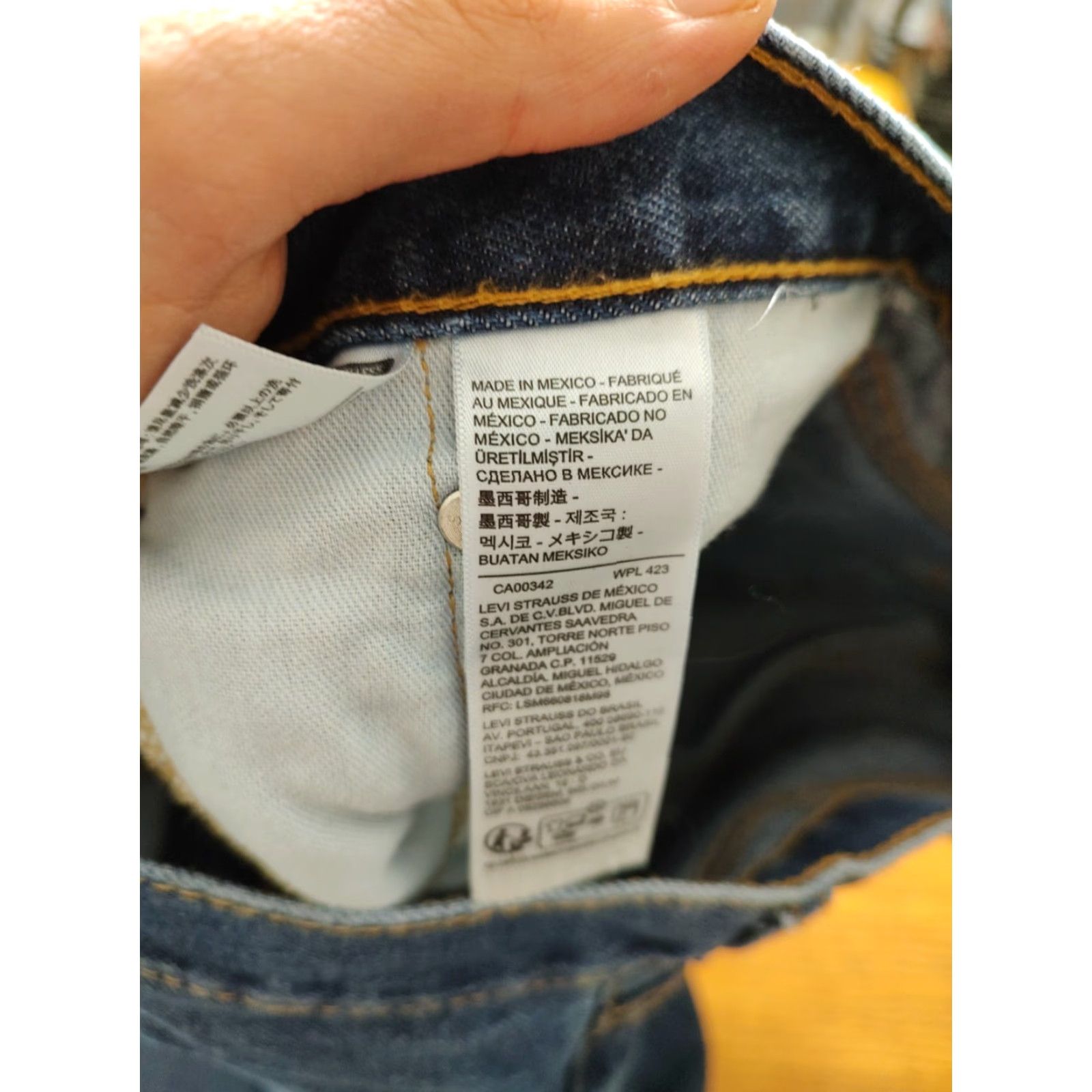 Levi's Levis 505 Jeans Mens Tag 34x30 Blue Straight Denim Western Cowboy Rodeo (35x30) Size US 34 / EU 50 - 5 Thumbnail