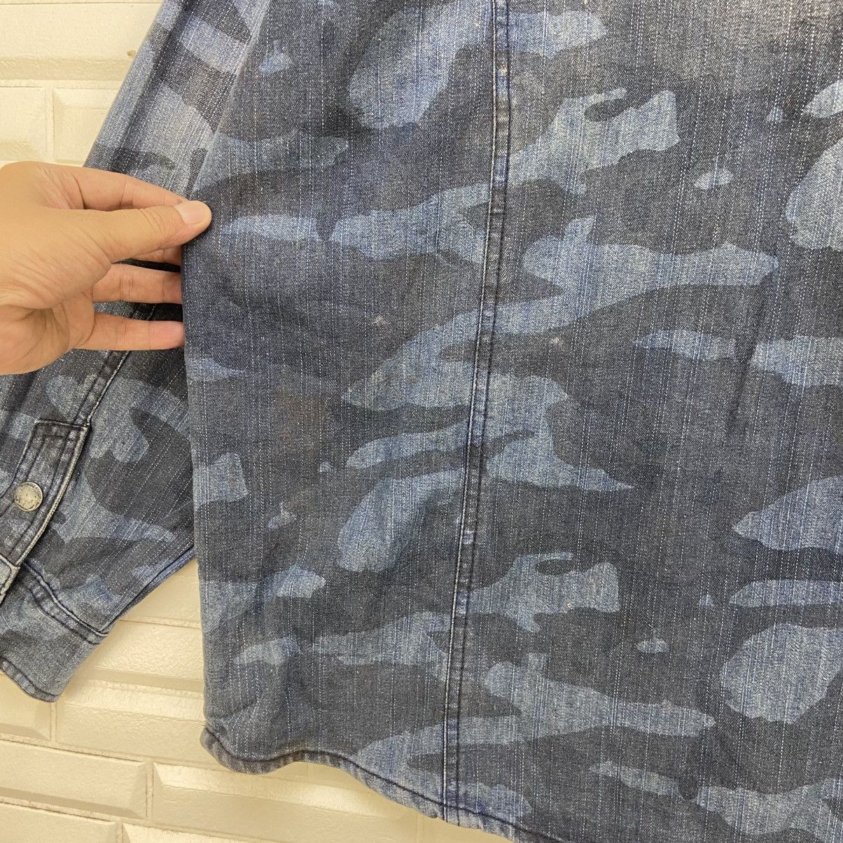 In The Attic 🔥In The Attic Camouflage Synthetic Leather + Denim Jacket Size US XXL / EU 58 / 5 - 9 Thumbnail