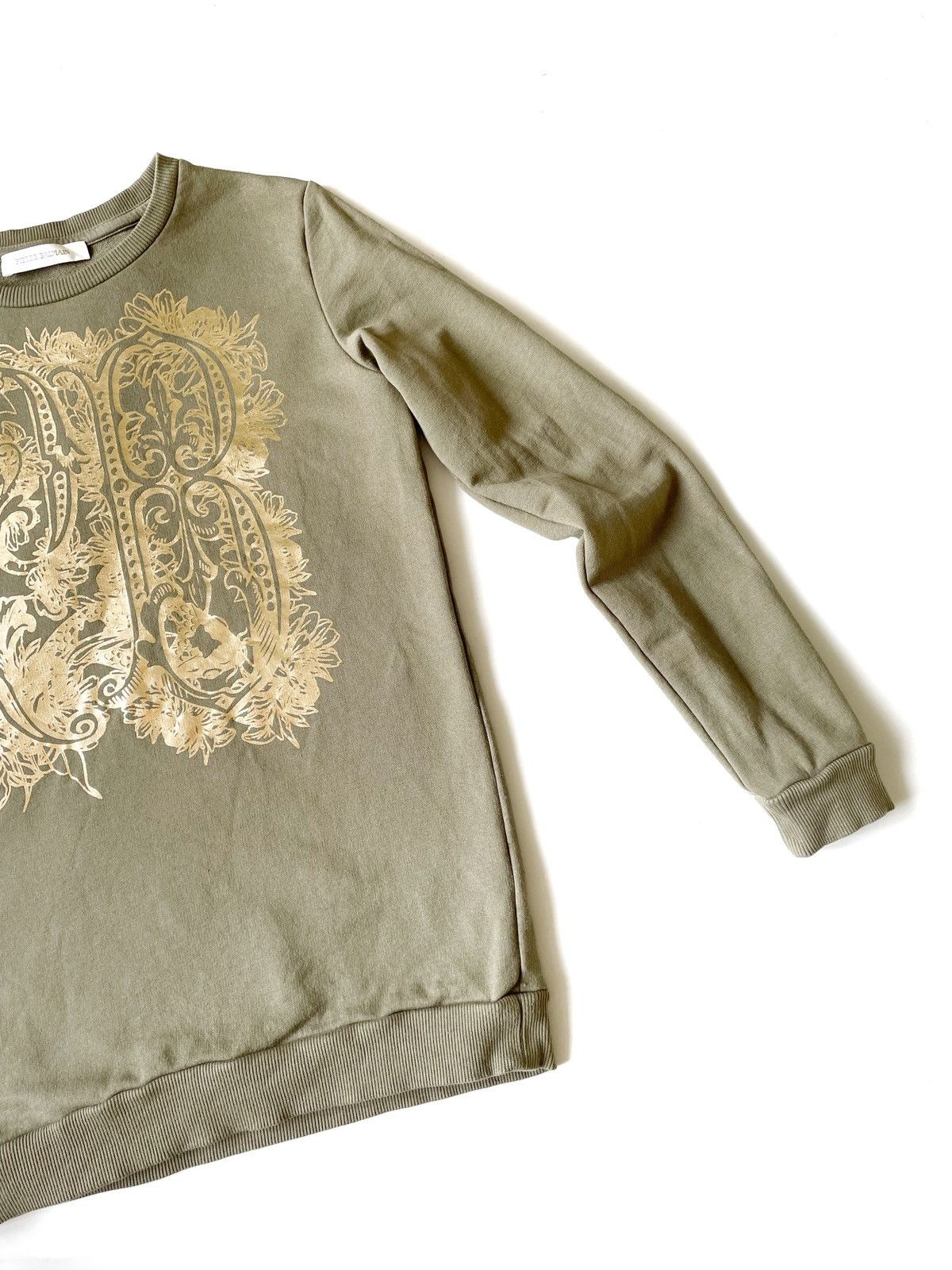 Pierre Balmain Pierre Balmain Big Logo Green Women Sweatshirt Size 38/M Size M / US 6-8 / IT 42-44 - 3 Thumbnail