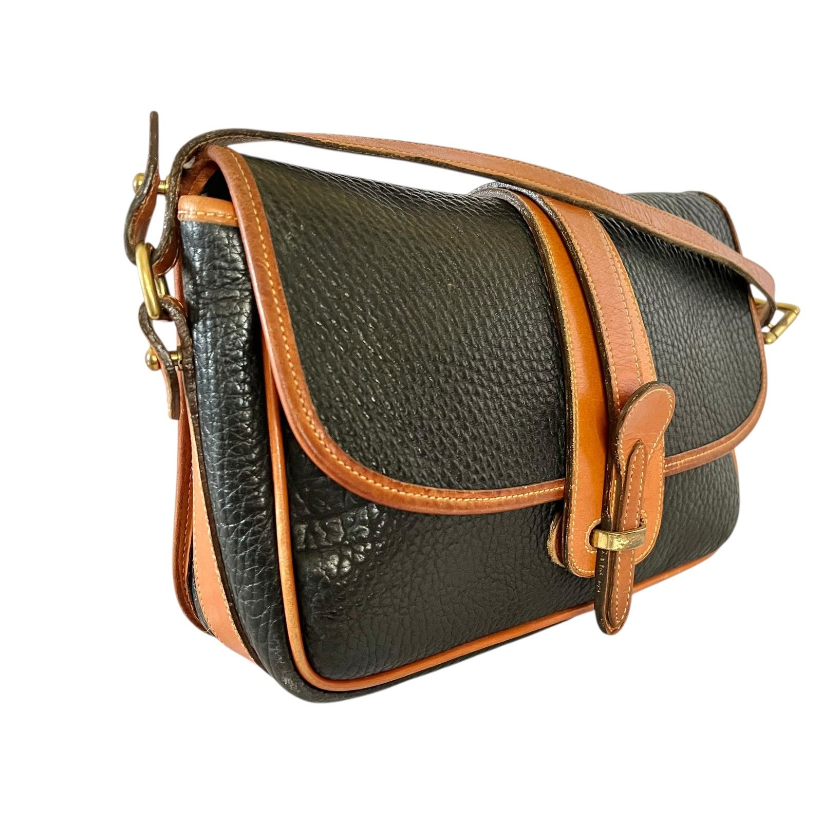 Dooney & Bourke × Vintage Vintage Dooney & Bourke Black AWL Leather Shoulder Bag Size ONE SIZE - 10 Thumbnail