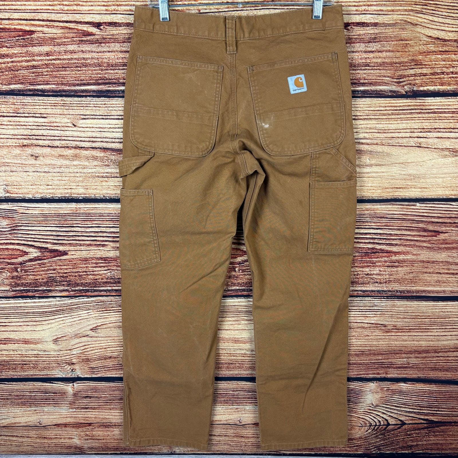 Carhartt Carhartt Duck Canvas Brown Double Knee Denim Jeans Size US 31 - 2 Thumbnail