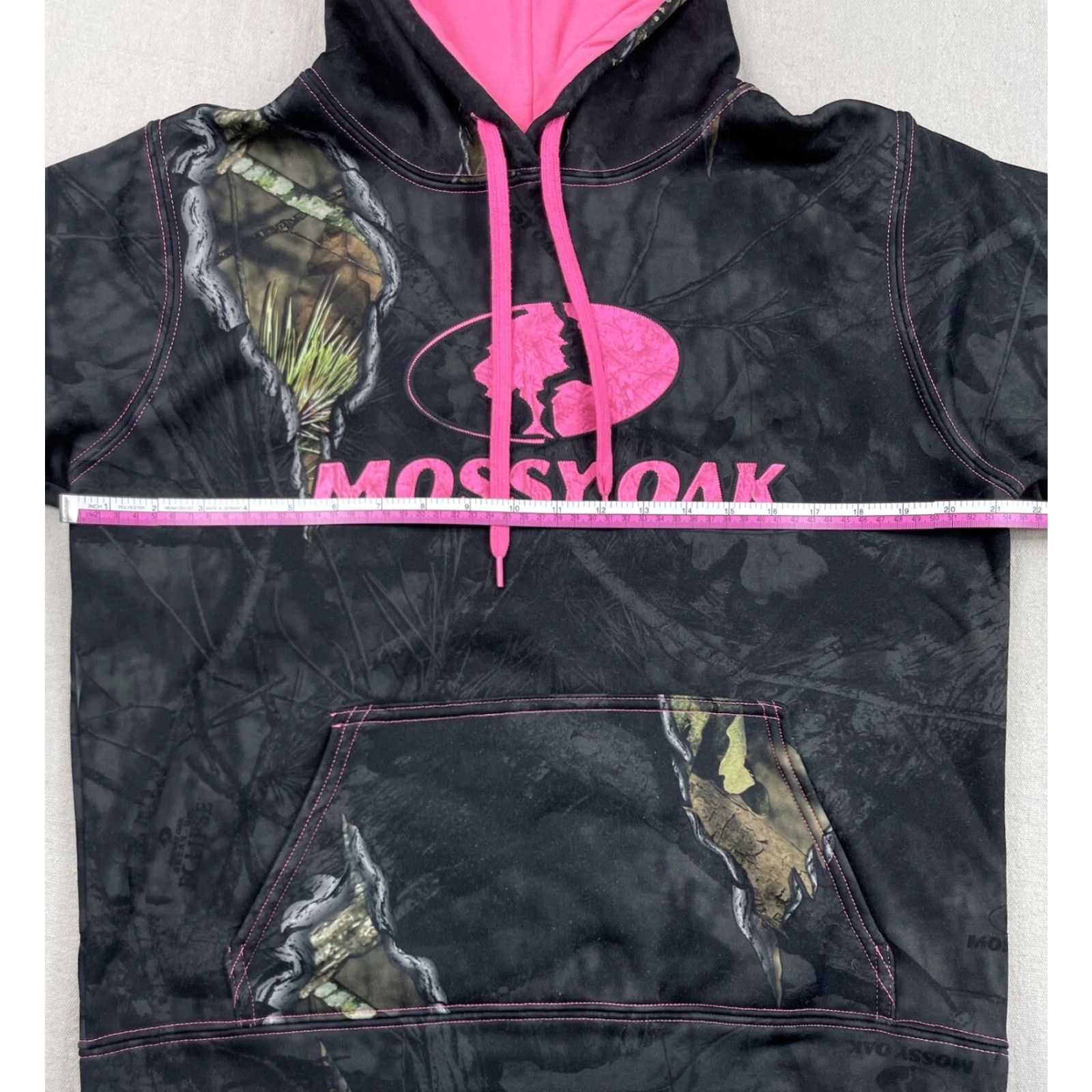 Vintage Mossy Oak Breakup Camo Hoodie Pink Logo Women’s Medium Hunting Womens Size M / US 6-8 / IT 42-44 - 4 Thumbnail