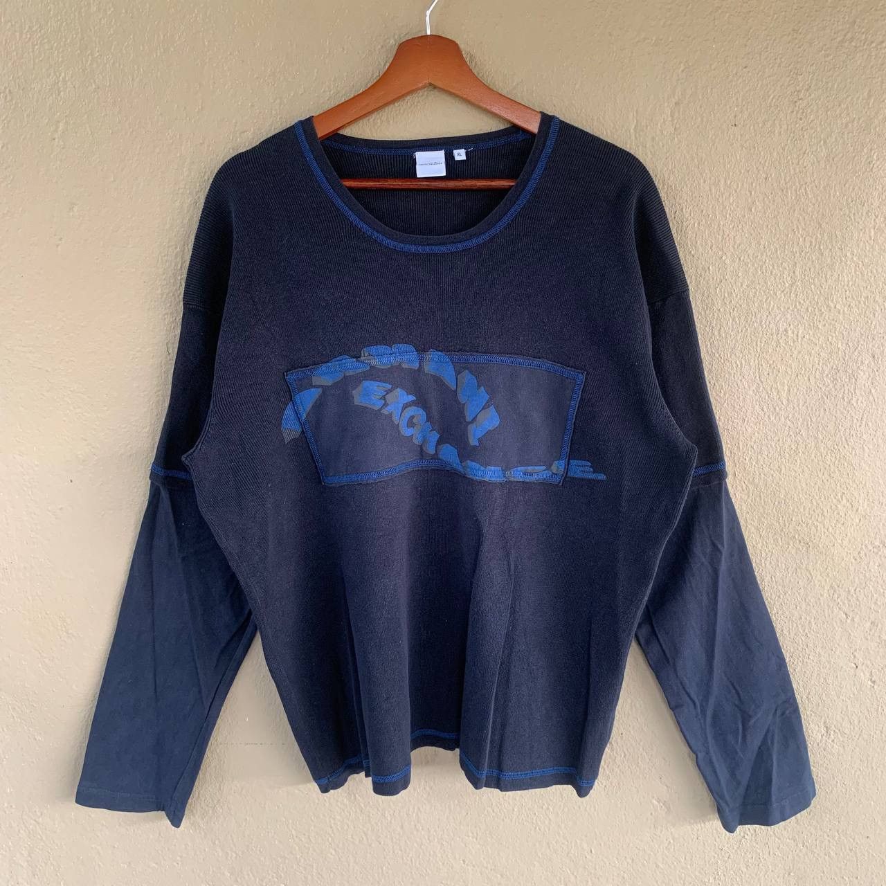 Armani Exchange Vintage ARMANI EXCHANGE Spellout Sweatshirt Size US XL / EU 56 / 4 - 1 Thumbnail
