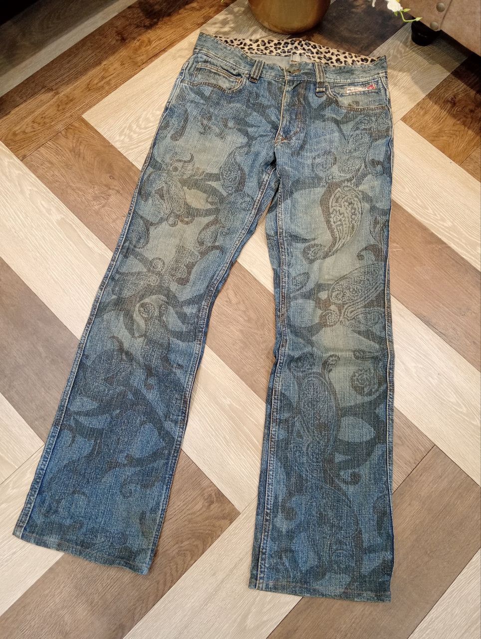 Nicole Club JAPANESE NICOLE CLUB FOR MEN PAISLEY JEANS Size US 33 - 3 Thumbnail