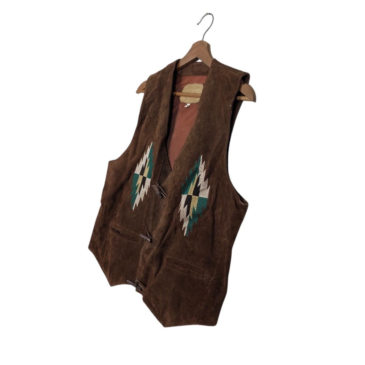 Japanese Brand Vintage Genuine Leather Vest Chimayo Design Toyo Enterprise Size US M / EU 48-50 / 2 - 3 Thumbnail