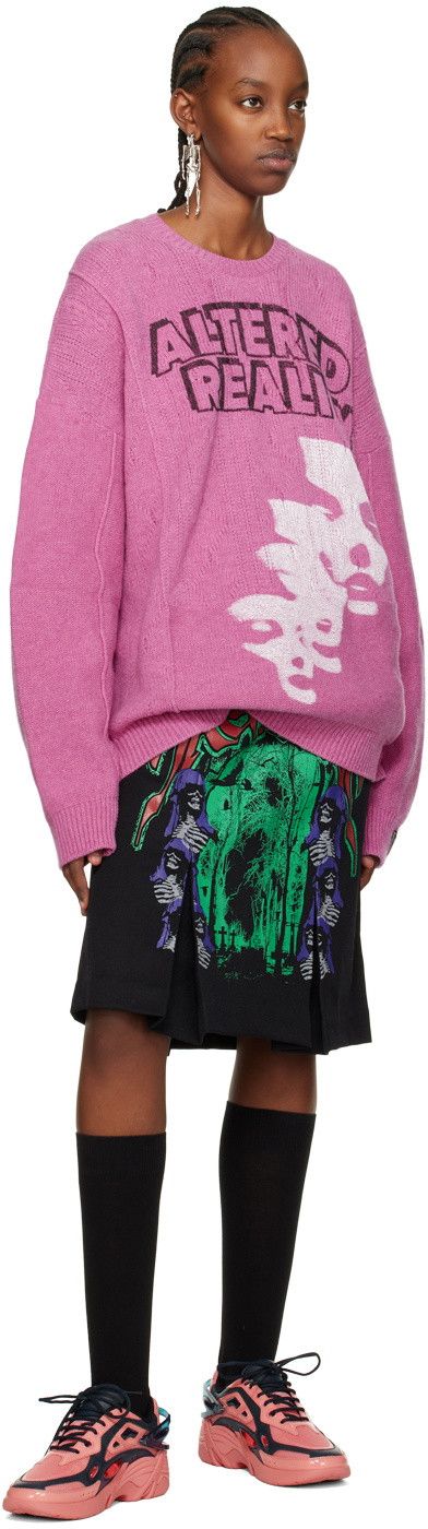 Raf Simons Raf Simons Pink Altered Reality Sweater Knit Merino Wool Size US M / EU 48-50 / 2 - 8 Thumbnail