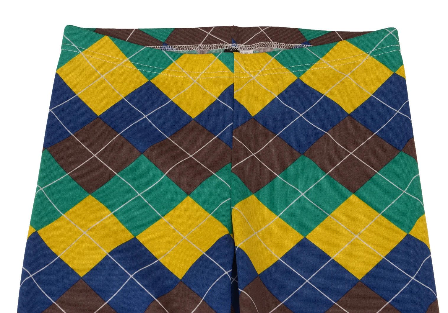 Comme des Garcons Homme Plus Checkered Leggings Pants in Green, Blue, and Brown Size US 30 / EU 46 - 2 Thumbnail