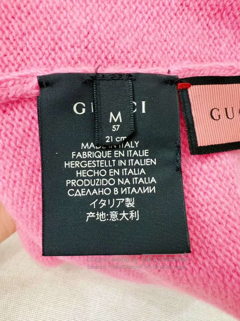 Other Gucci SizeM Pink knitted cold hat Size ONE SIZE - 4 Thumbnail