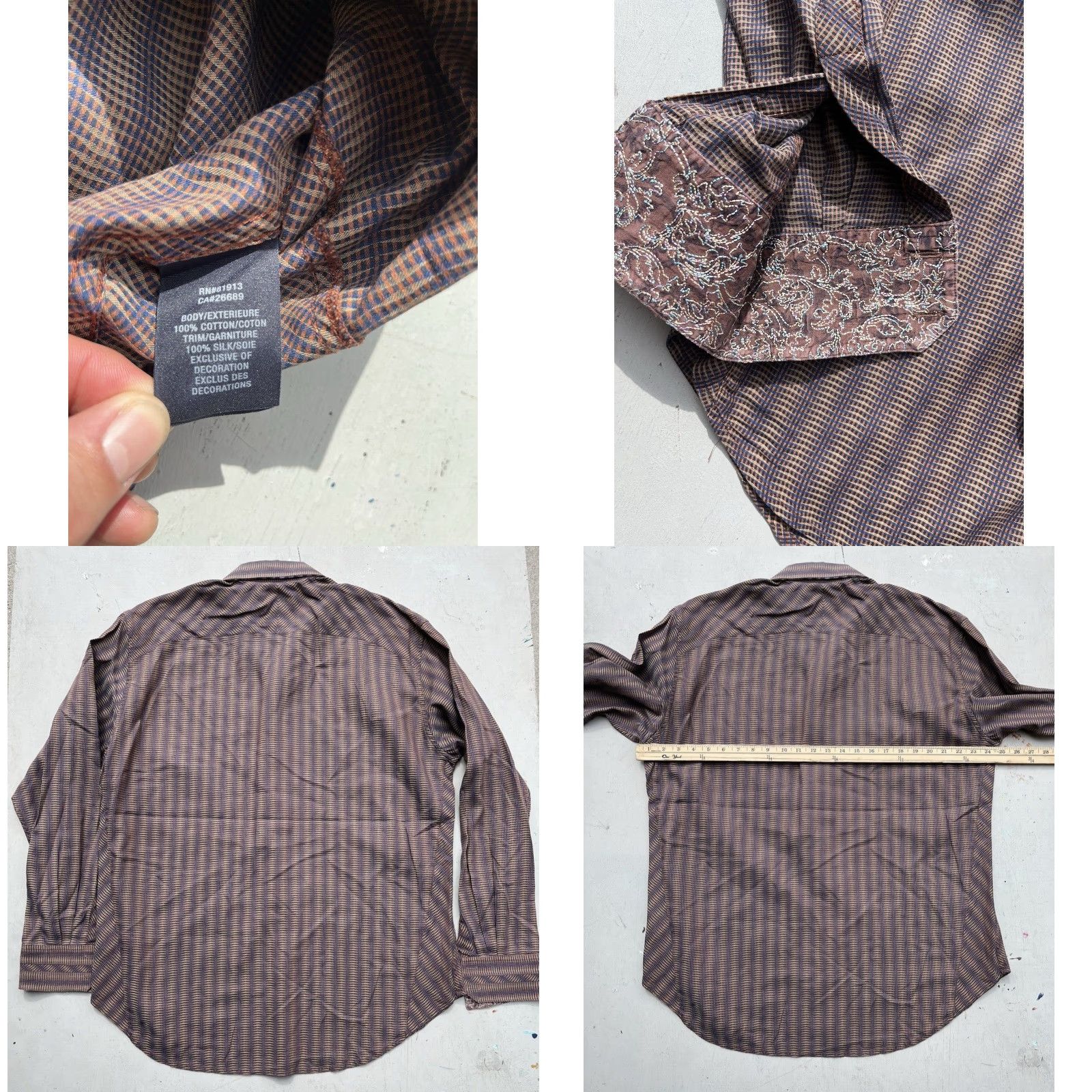 Robert Graham Robert Graham Shirt Multicolor Solid Button-Up XL Men’s Preppy City Bohemian Classic Size US XL / EU 56 / 4 - 8 Thumbnail