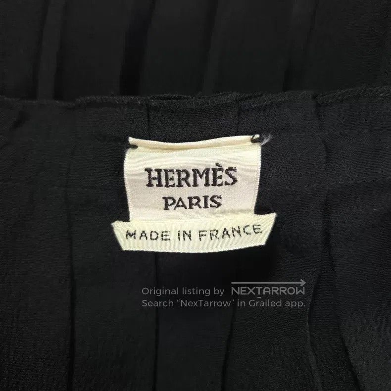 Hermes Hermes Black Pleated Half Skirt Size 25" / US 0 / IT 36 - 3 Thumbnail