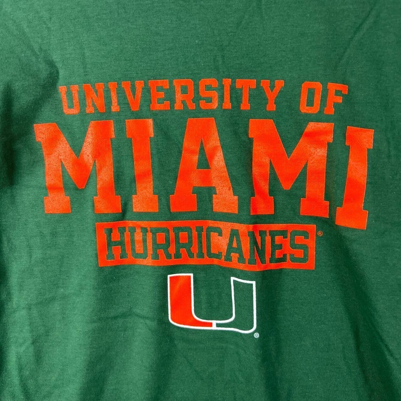 NCAA Miami Hurricanes NCAA Large Long Sleeves Sweatshirt Green Size US L / EU 52-54 / 3 - 5 Thumbnail