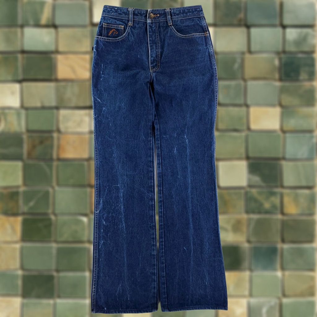 Jordache Jordache Jeans Women 28 Blue VTG 80s High Rise Horse Head Bootcut 28 x 31.5 Size 28" / US 6 / IT 42 - 1 Thumbnail