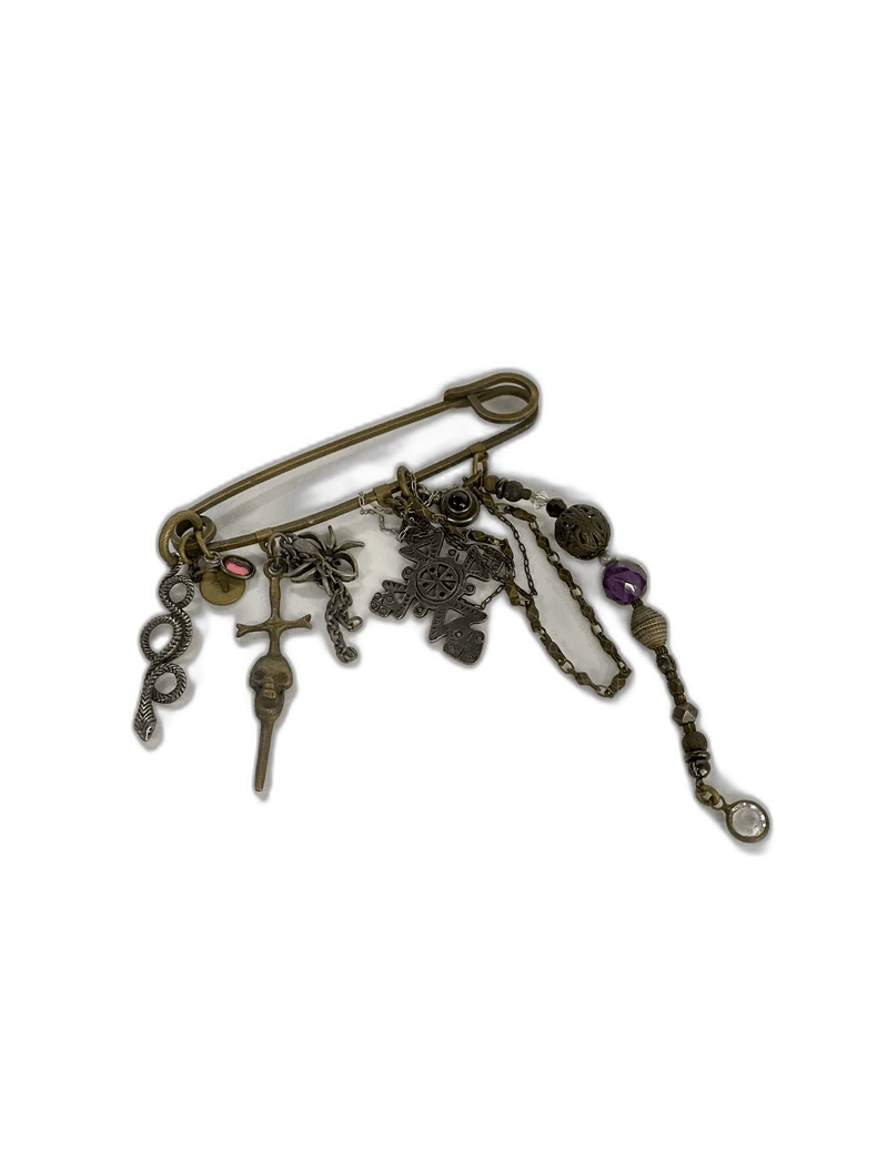 David Yurman Gunda Gem Brooch with Charms Size ONE SIZE - 1 Thumbnail