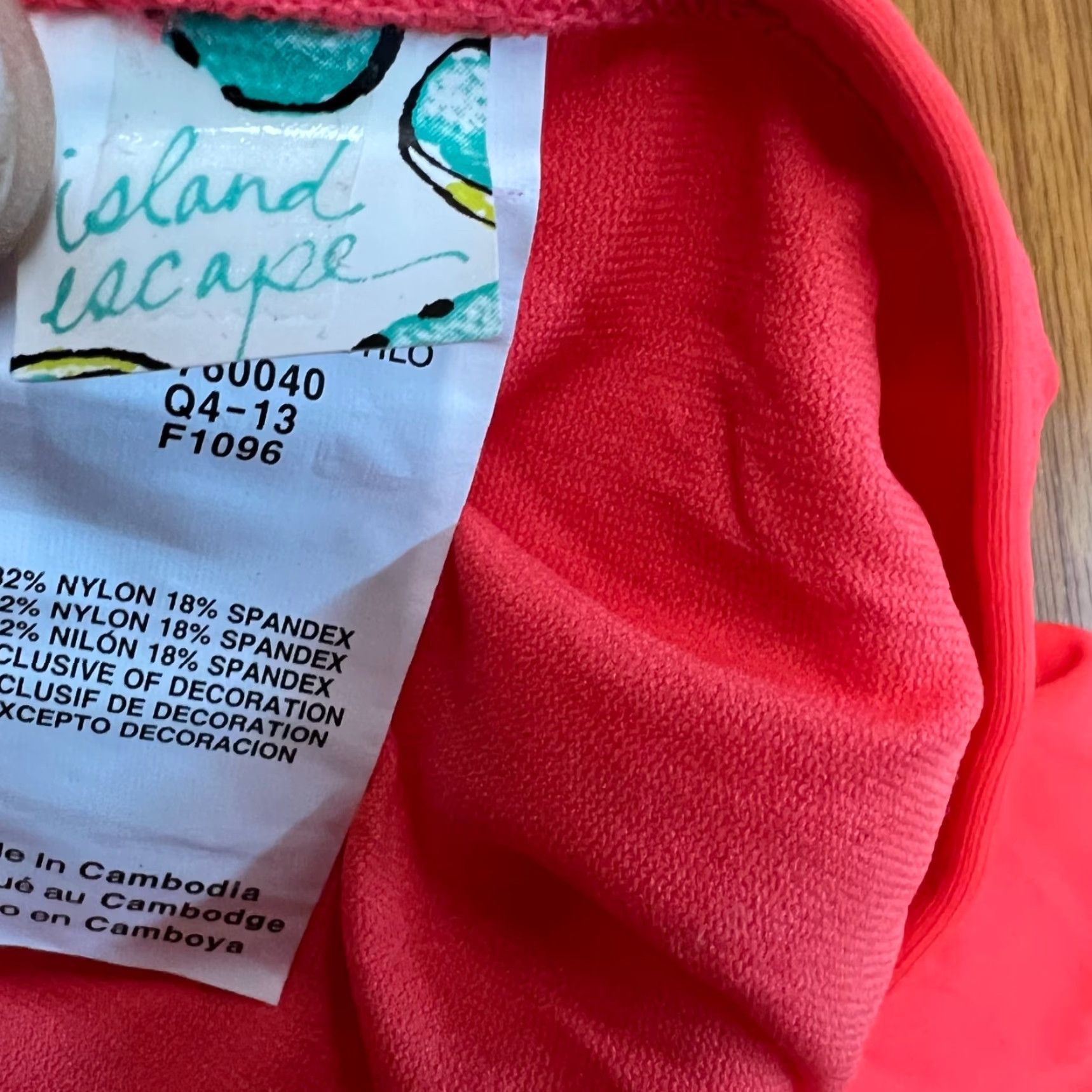 Vintage VINTAGE Island Escape Womens Bikini Bottom Size 12 High Waist Orange Swimwear Solid Pattern Womens Beach Bikini Bottom Size 34" / US 12 / IT 48 - 6 Thumbnail