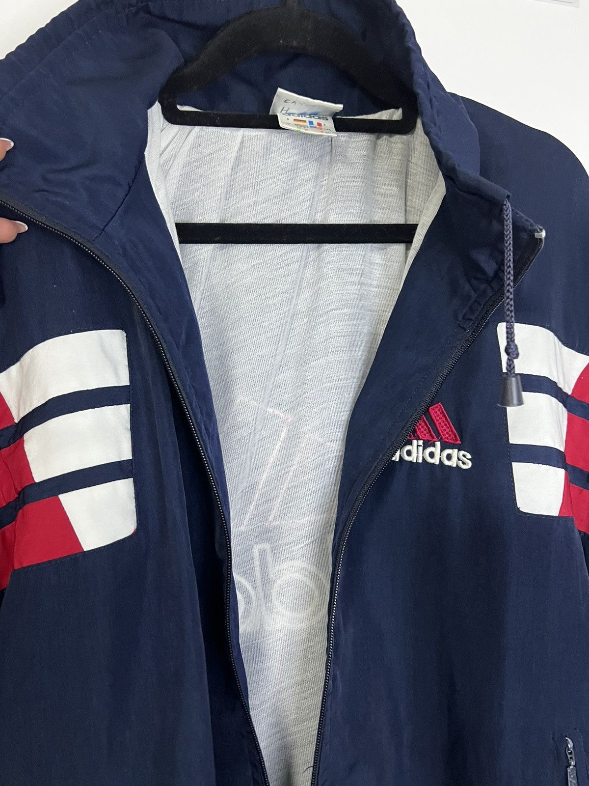 Adidas Adidas windbreaker jacket L blue red vintage Size US L / EU 52-54 / 3 - 7 Thumbnail