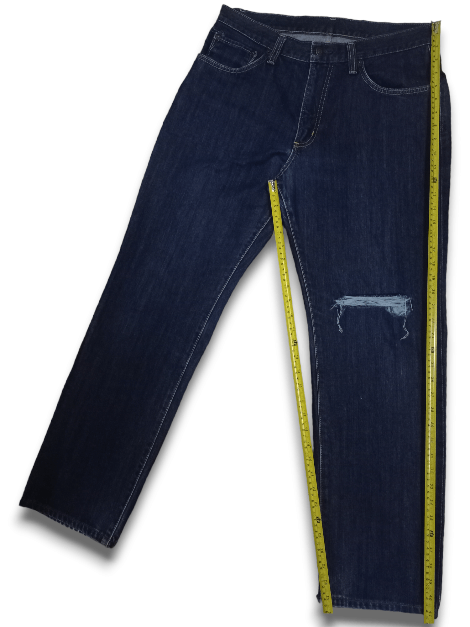 Edwin Vintage Japanese EDWIN 404 Raw Denim Loose Jeans Size US 33 - 10 Thumbnail