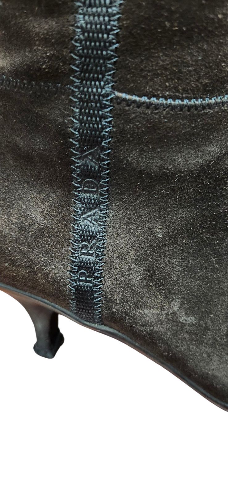 Prada PRADA BROWN SUEDE HEELED BOOTS - EU 38.5/US 8 Size US 8.5 / IT 38.5 - 4 Thumbnail