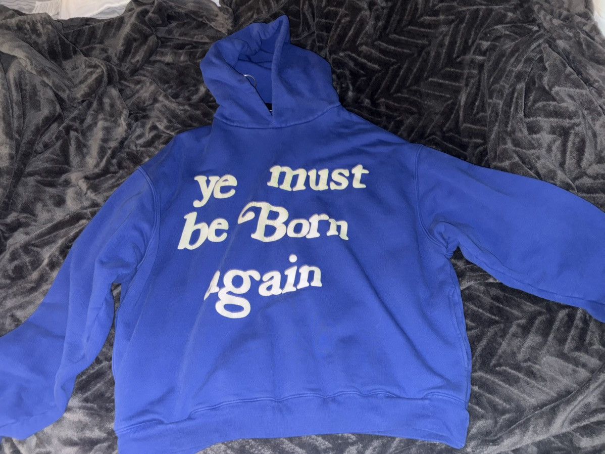 Cactus Plant Flea Market Born Again Hoodie Blue | Grailed