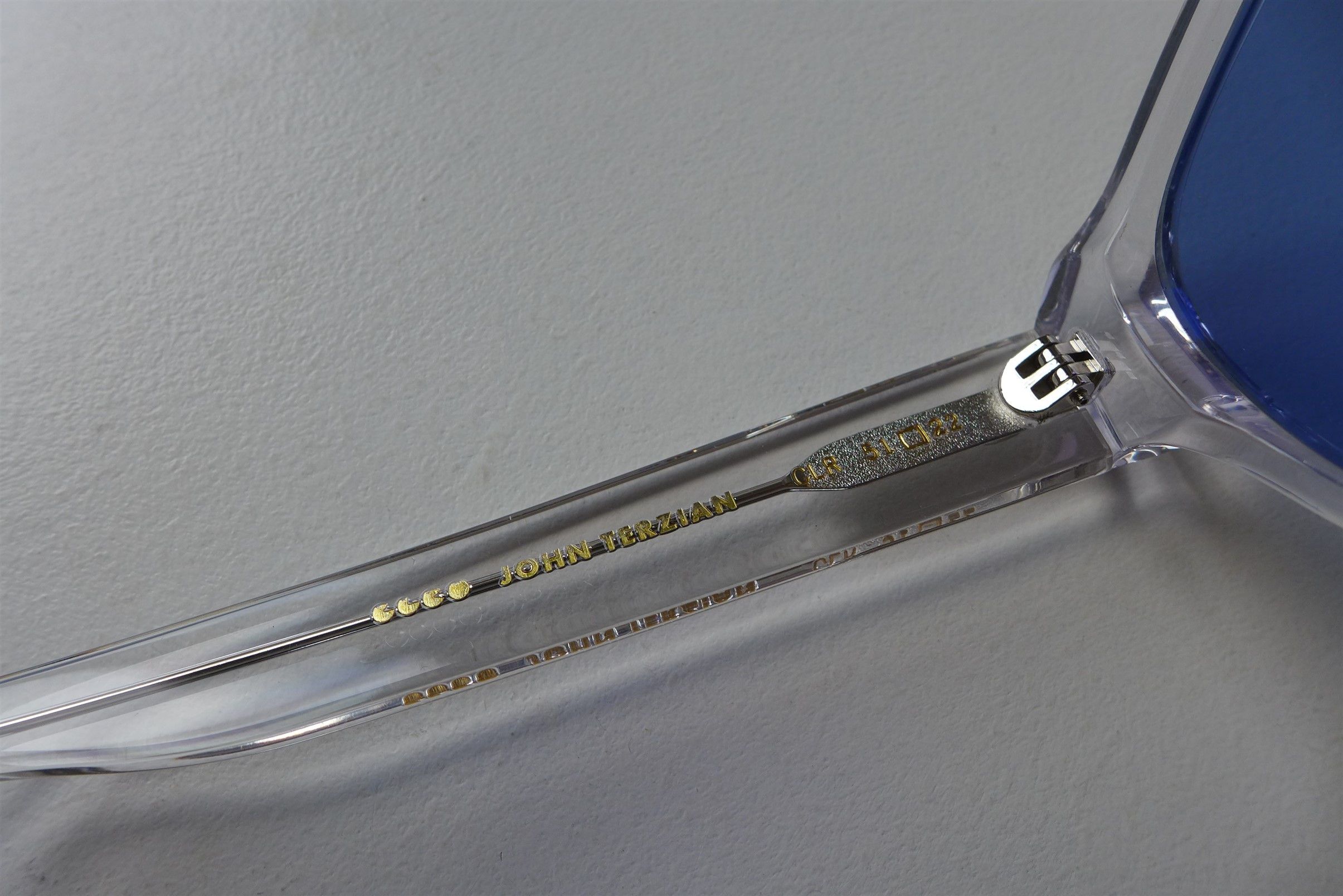 Garrett Leight GLCO x John Terzian Sunglasses -- Clear Acetate Size ONE SIZE - 10 Thumbnail