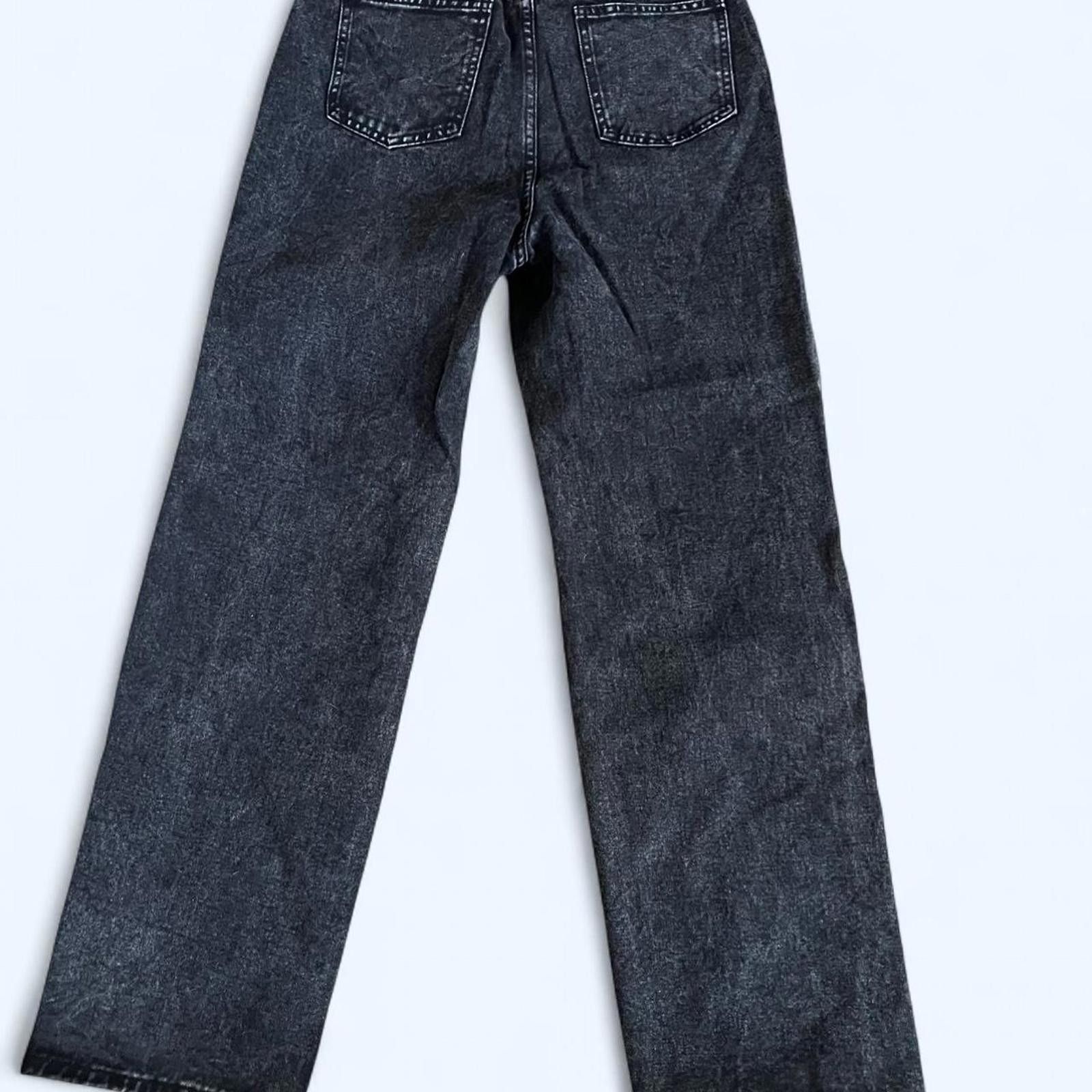 Shein SHEIN Wide leg distressed jeans Size 28" / US 6 / IT 42 - 2 Thumbnail