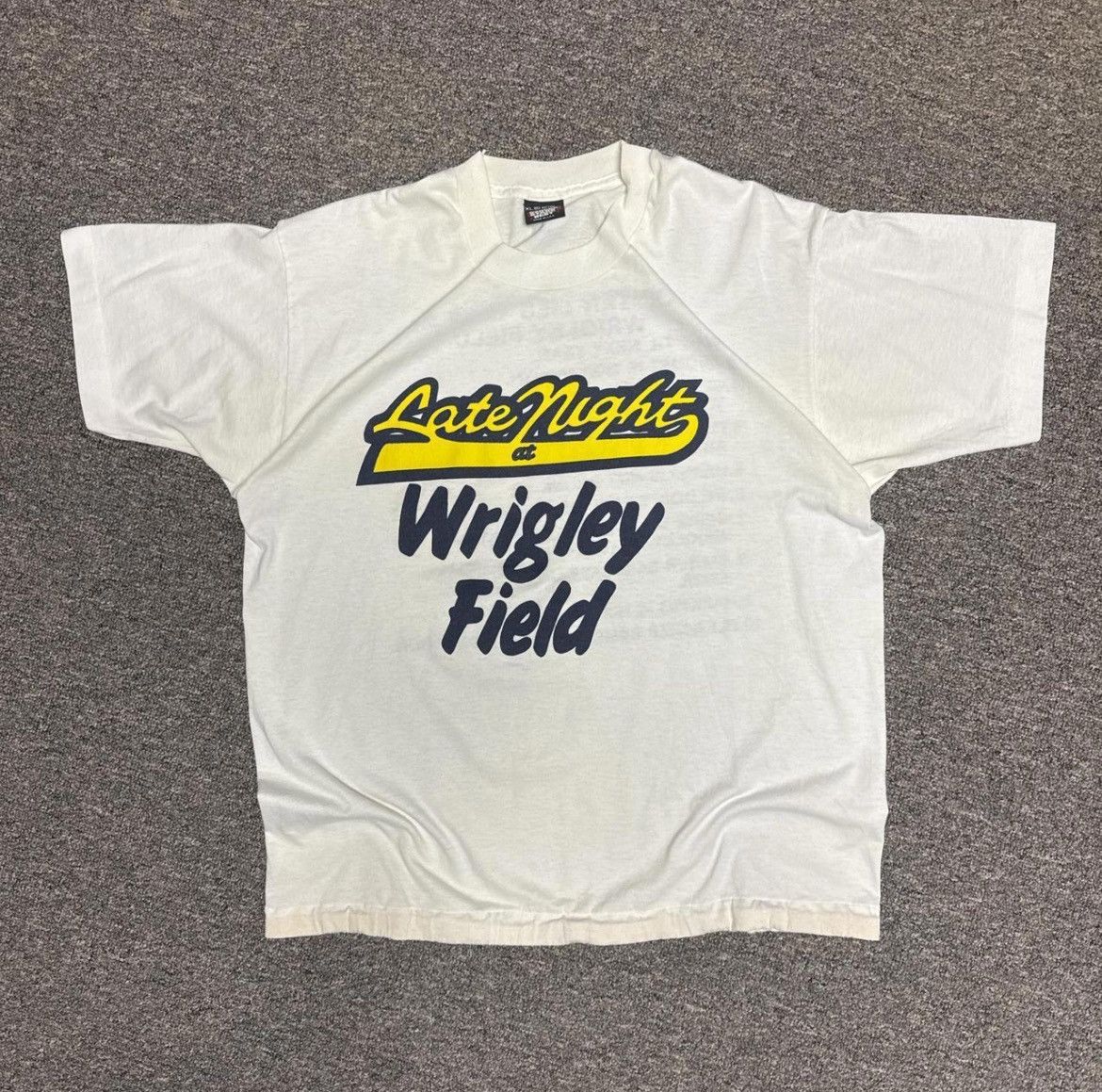 Vintage 1990’s Late Nights at Wrigley Field Promo Tee Size US XL / EU 56 / 4 - 1 Thumbnail