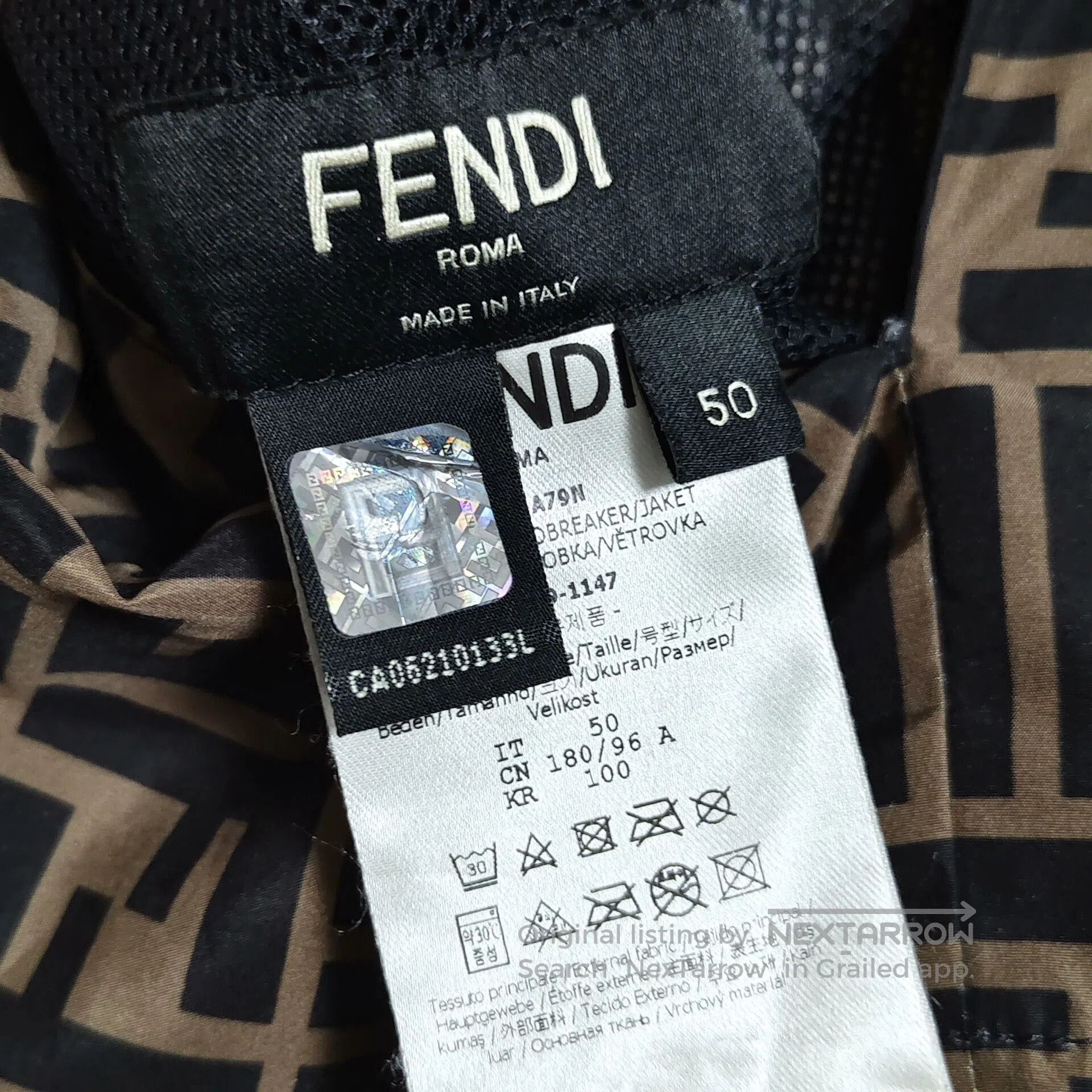 Fendi fendi reversible printed jacket size 50. Size US M / EU 48-50 / 2 - 6 Thumbnail