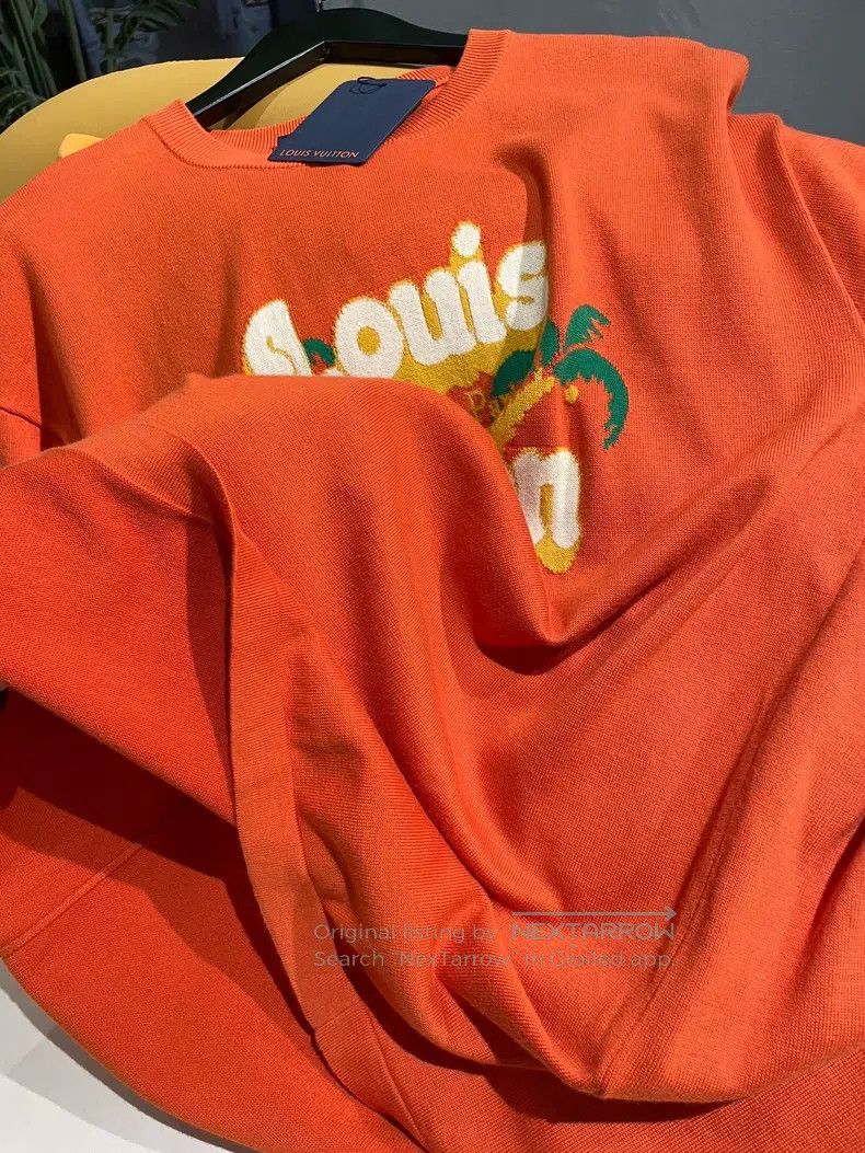 Louis Vuitton Louis Vuitton 24 New Orange Coconut Knit Short Sleeves Size US M / EU 48-50 / 2 - 6 Thumbnail