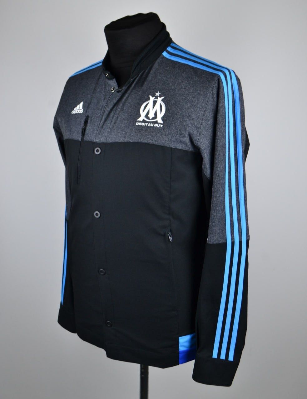 Adidas ADIDAS ANTHEM OLYMPIQUE MARSEILLE DROIT AU BUT TRACK JACKET Size US S / EU 44-46 / 1 - 2 Thumbnail
