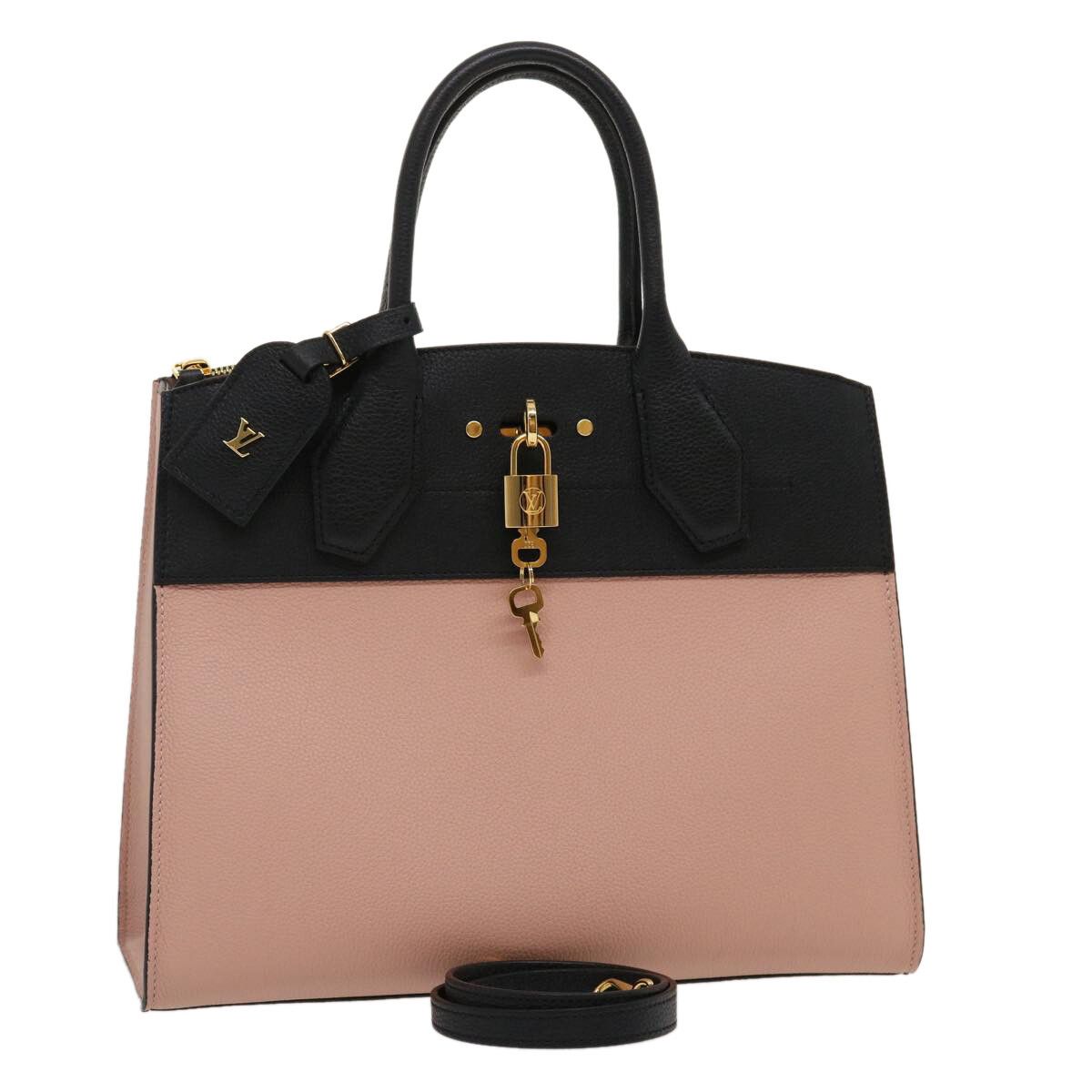 Louis Vuitton City Steamer Handbag Leather