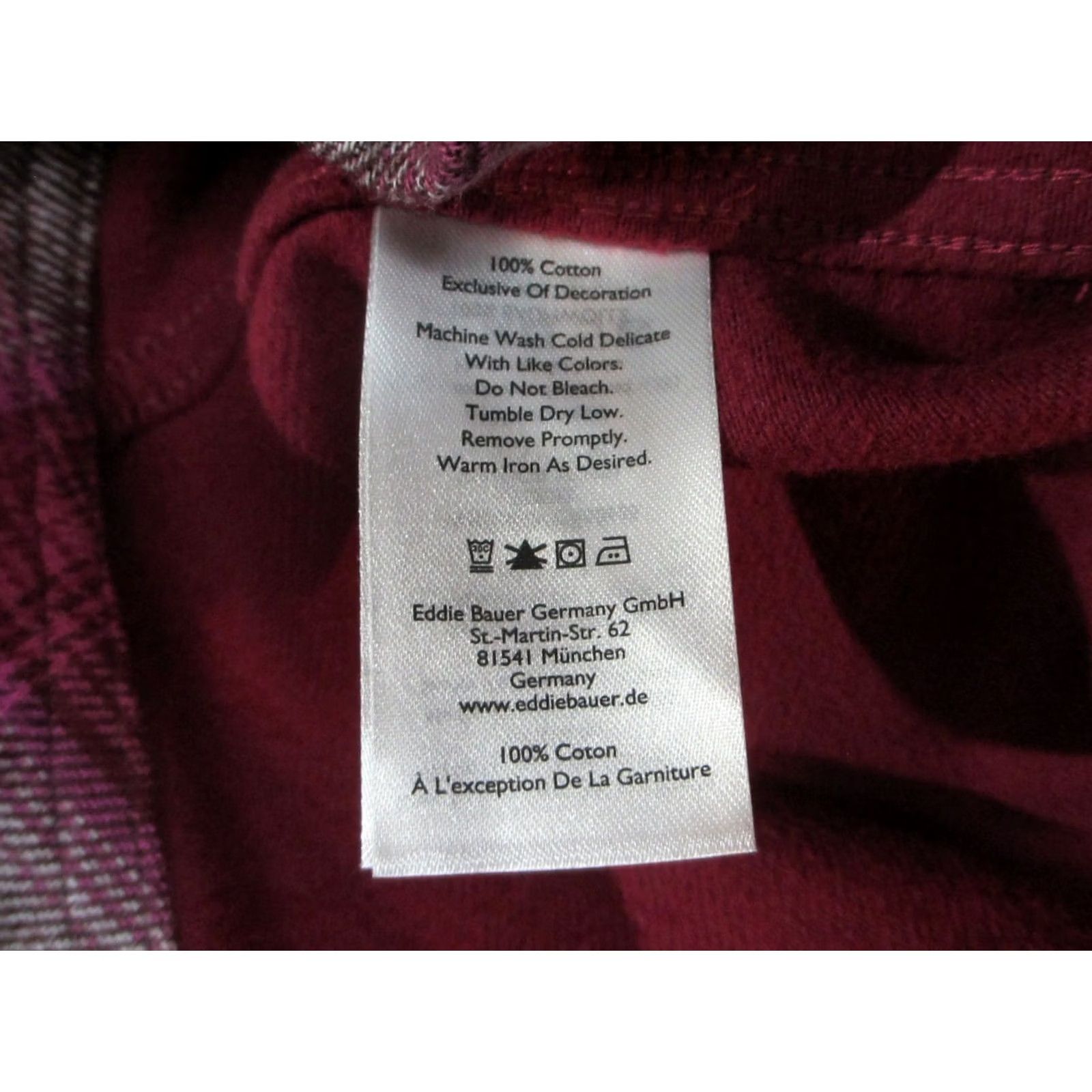 Eddie Bauer Eddie Bauer Jacket Womens Medium Red Plaid Flannel Button Front Coat Cotton Bonding Lightweight Casual Fall Winter Spring Regular Womens Size M / US 6-8 / IT 42-44 - 2 Thumbnail
