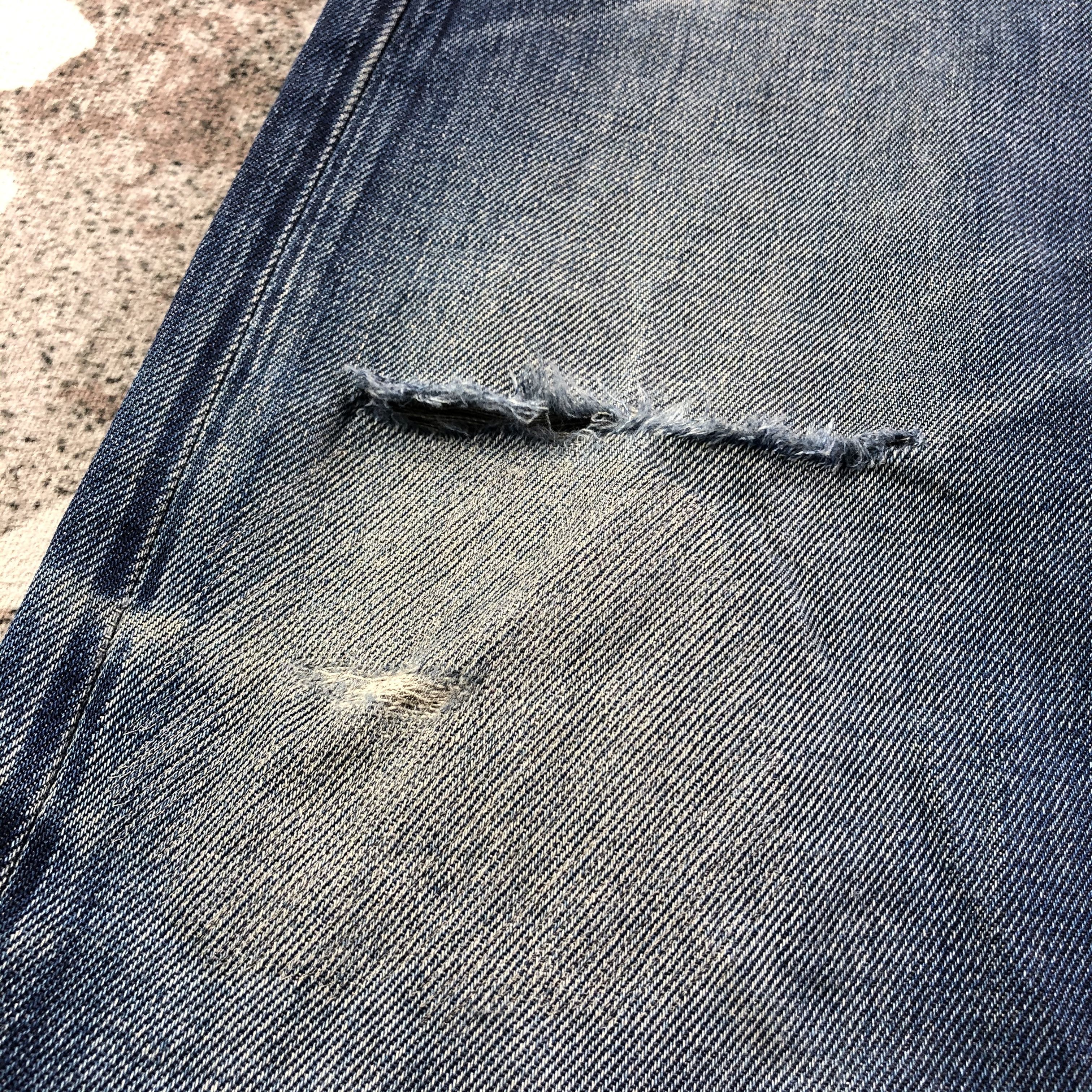 G-Star G Star Raw Jeans Faded Blue Distressed Denim KJ1506 Size US 29 - 8 Thumbnail
