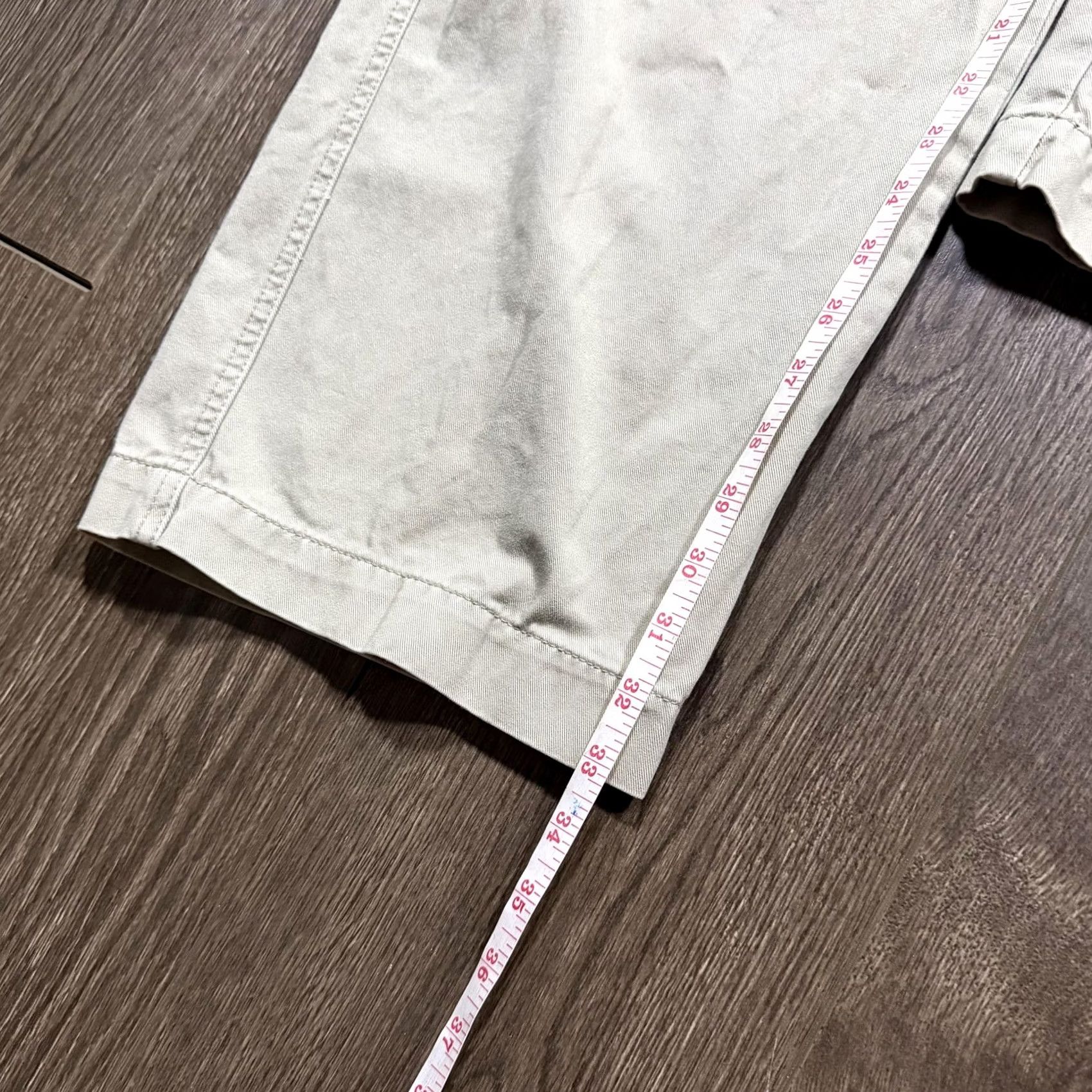 Vintage Baggy Y2K Cargo Pants Mens 34x30 Beige Canvas Relaxed Wide Leg Utility Fit Size US 34 / EU 50 - 6 Thumbnail