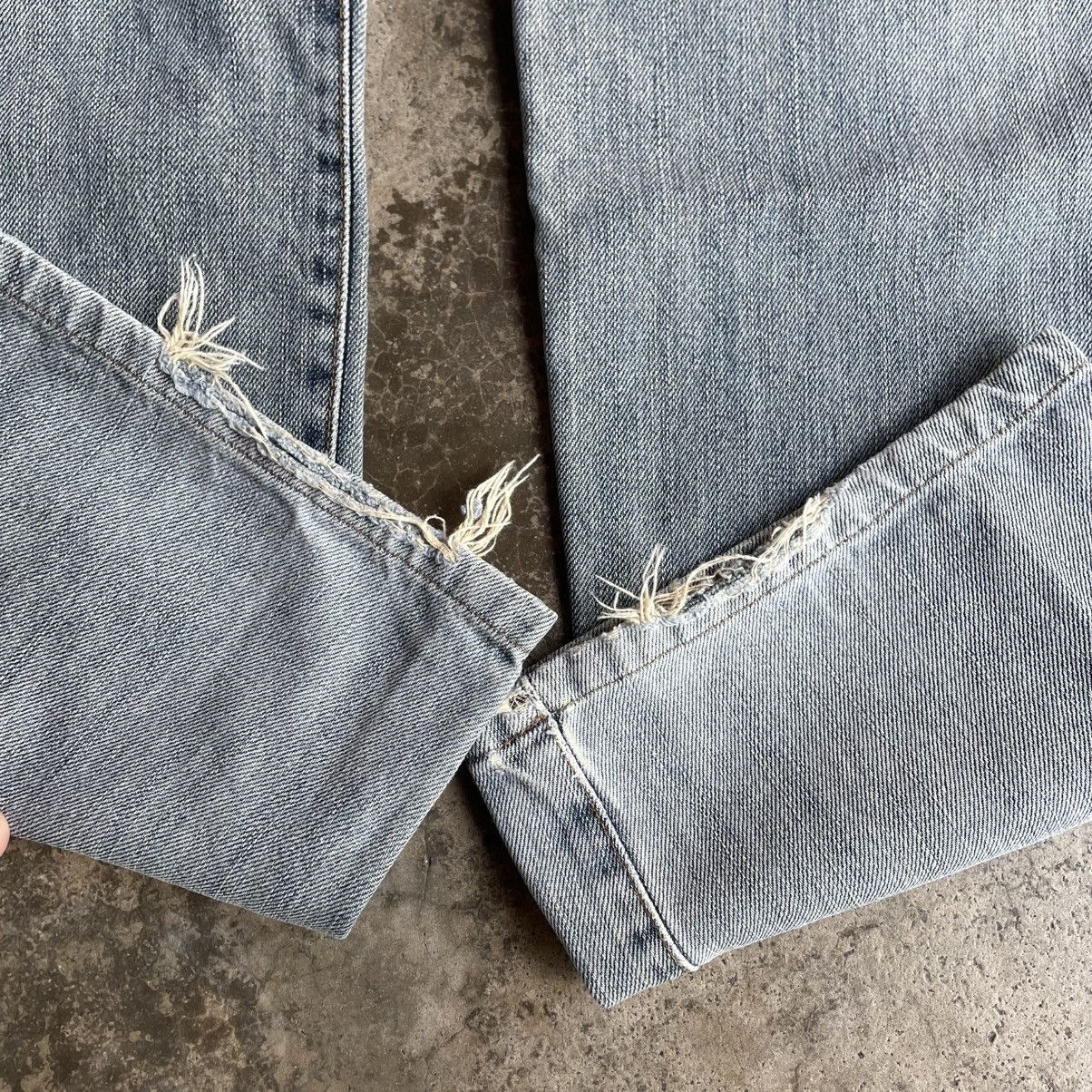 Edwin 🔥Vintage Edwin 404 Stoned Washed Ripped Distress Denim Jeans Size US 31 - 7 Thumbnail